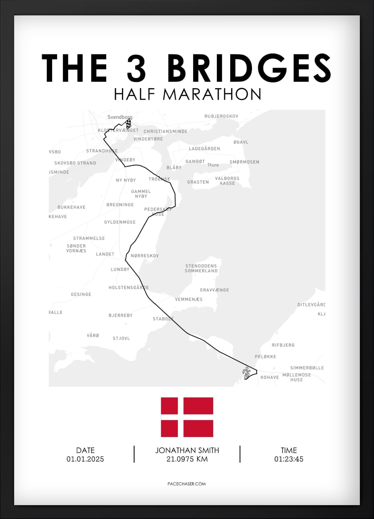 De 3 Broer Halvmarathon Plakat