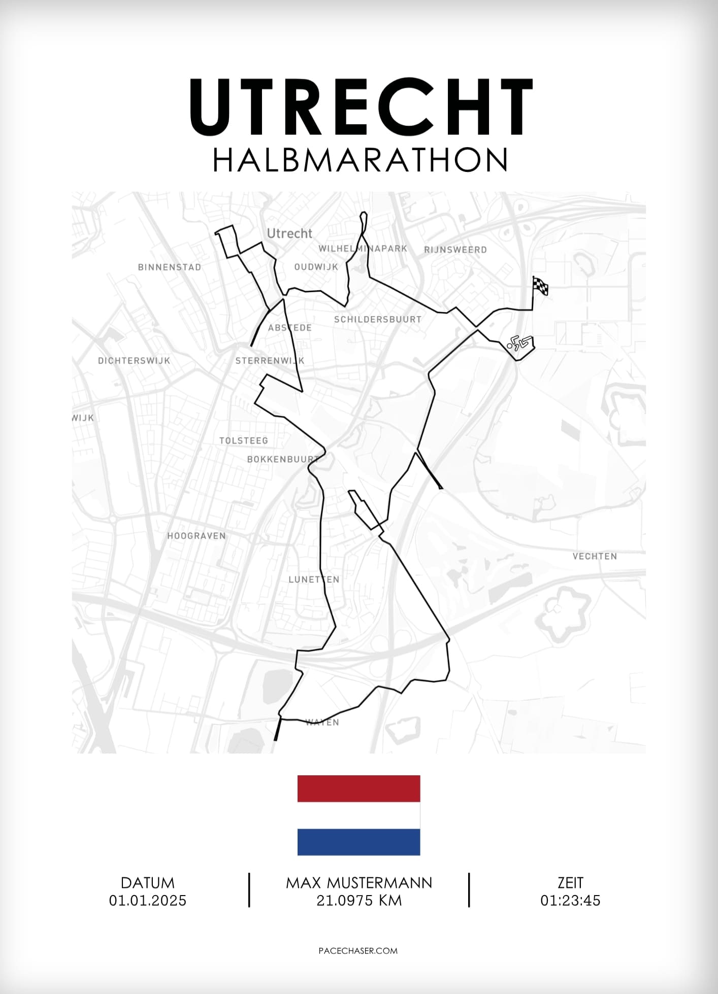 Halbmarathon Utrecht Poster