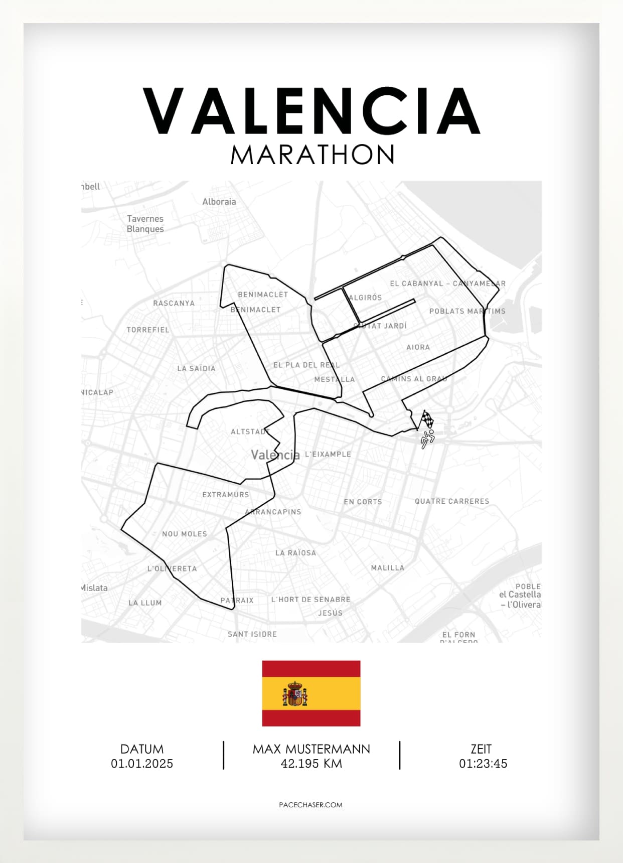 Marathon Valencia Poster (2025)