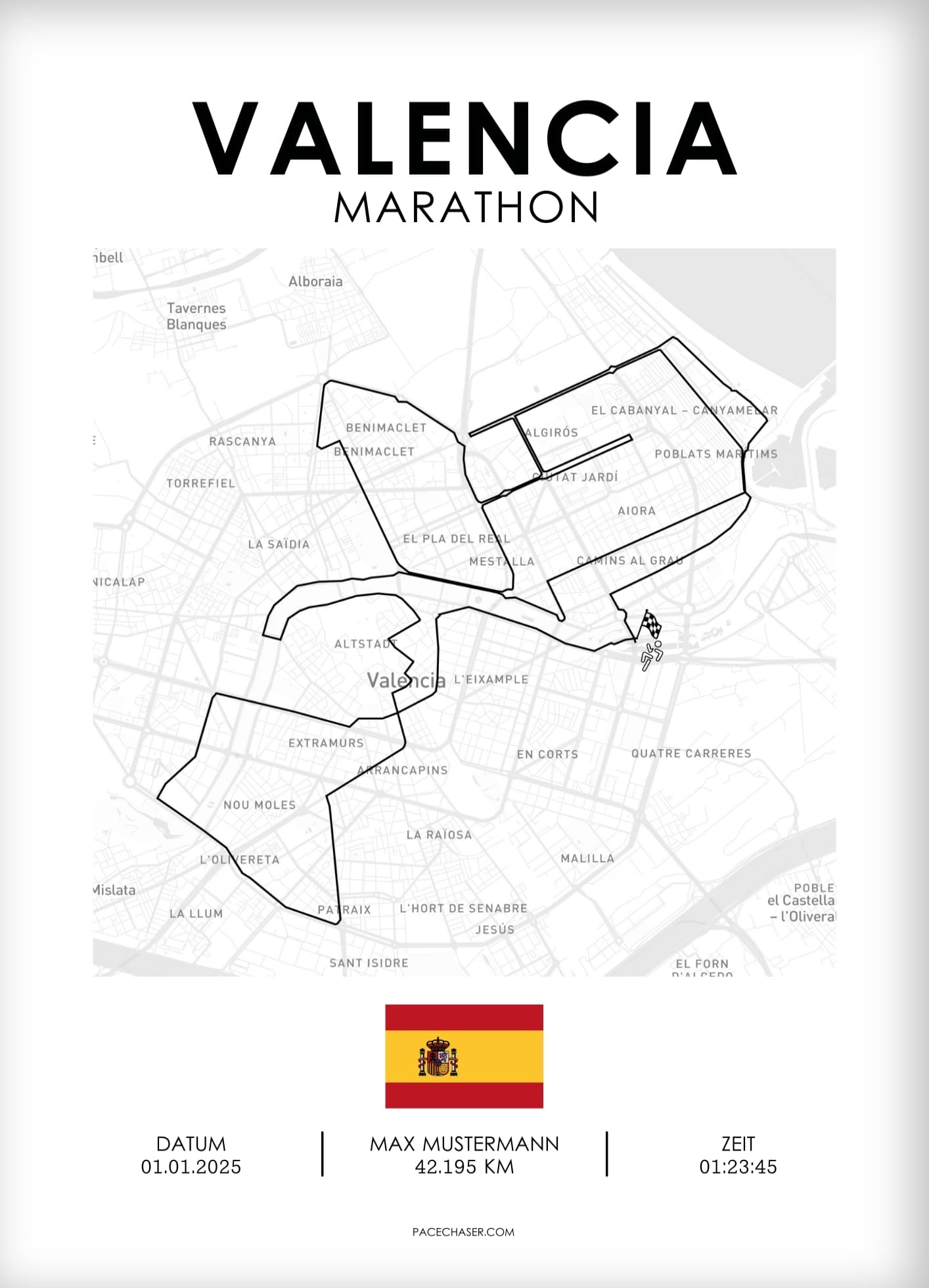 Marathon Valencia Poster (2025)