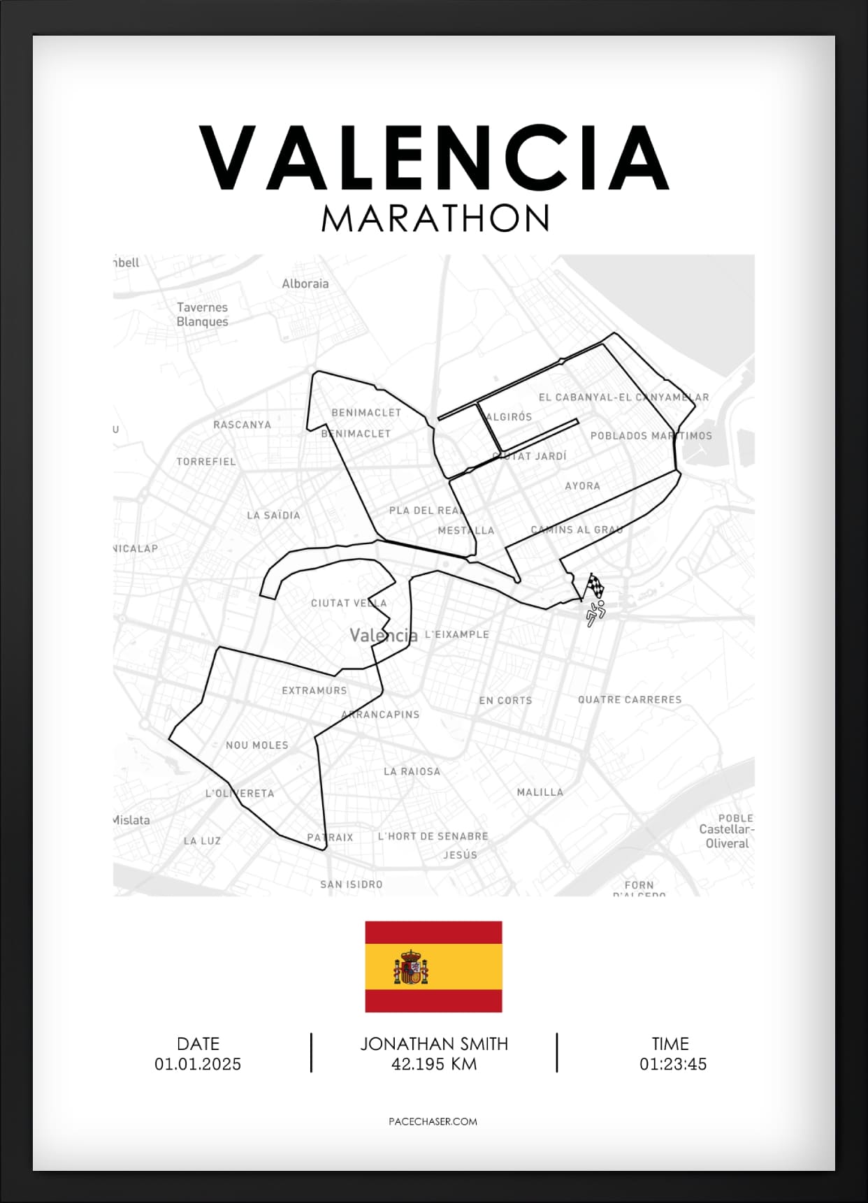 Marathon Valencia Poster (2025)