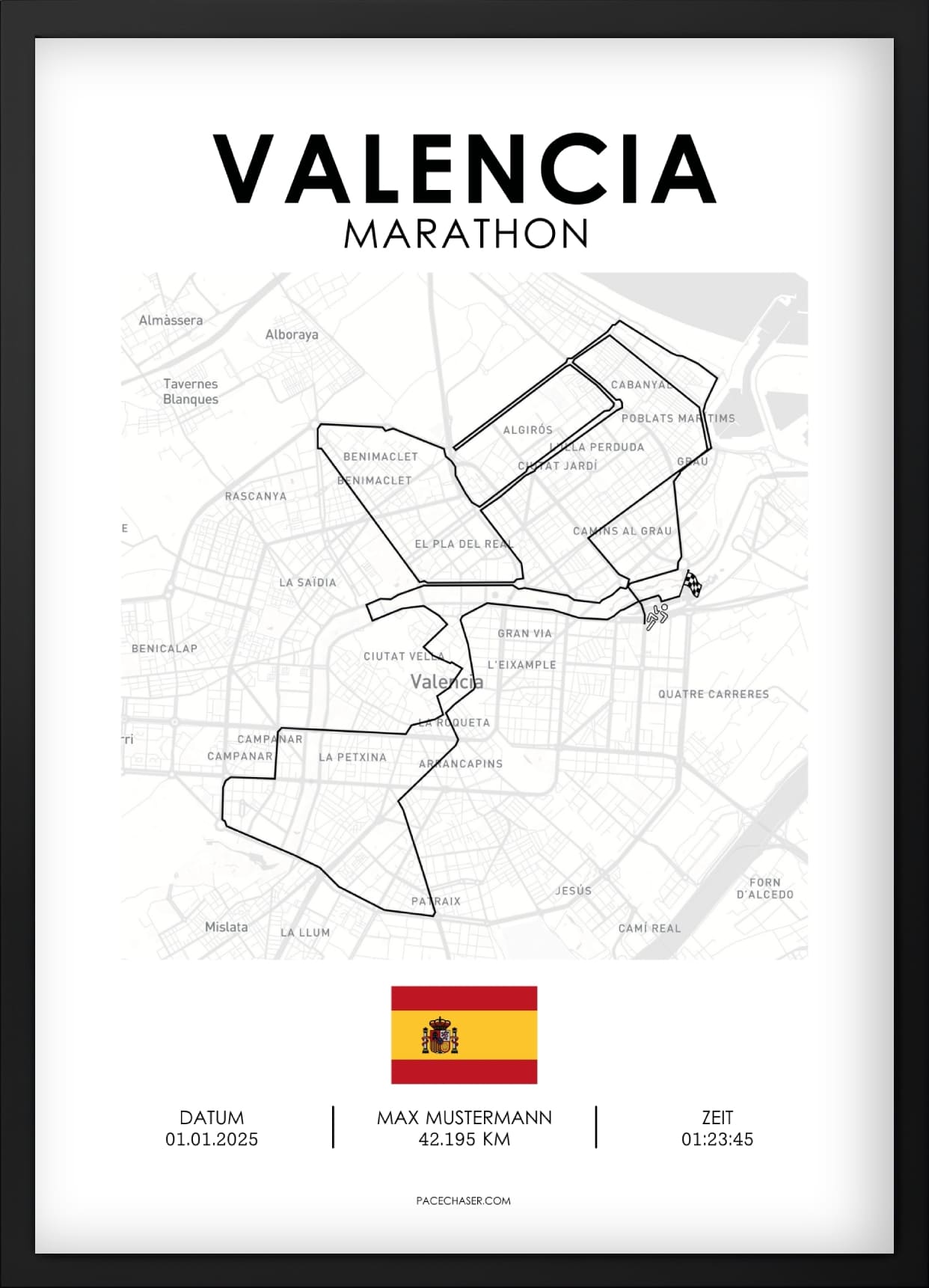 Marathon Valencia Poster (2024)