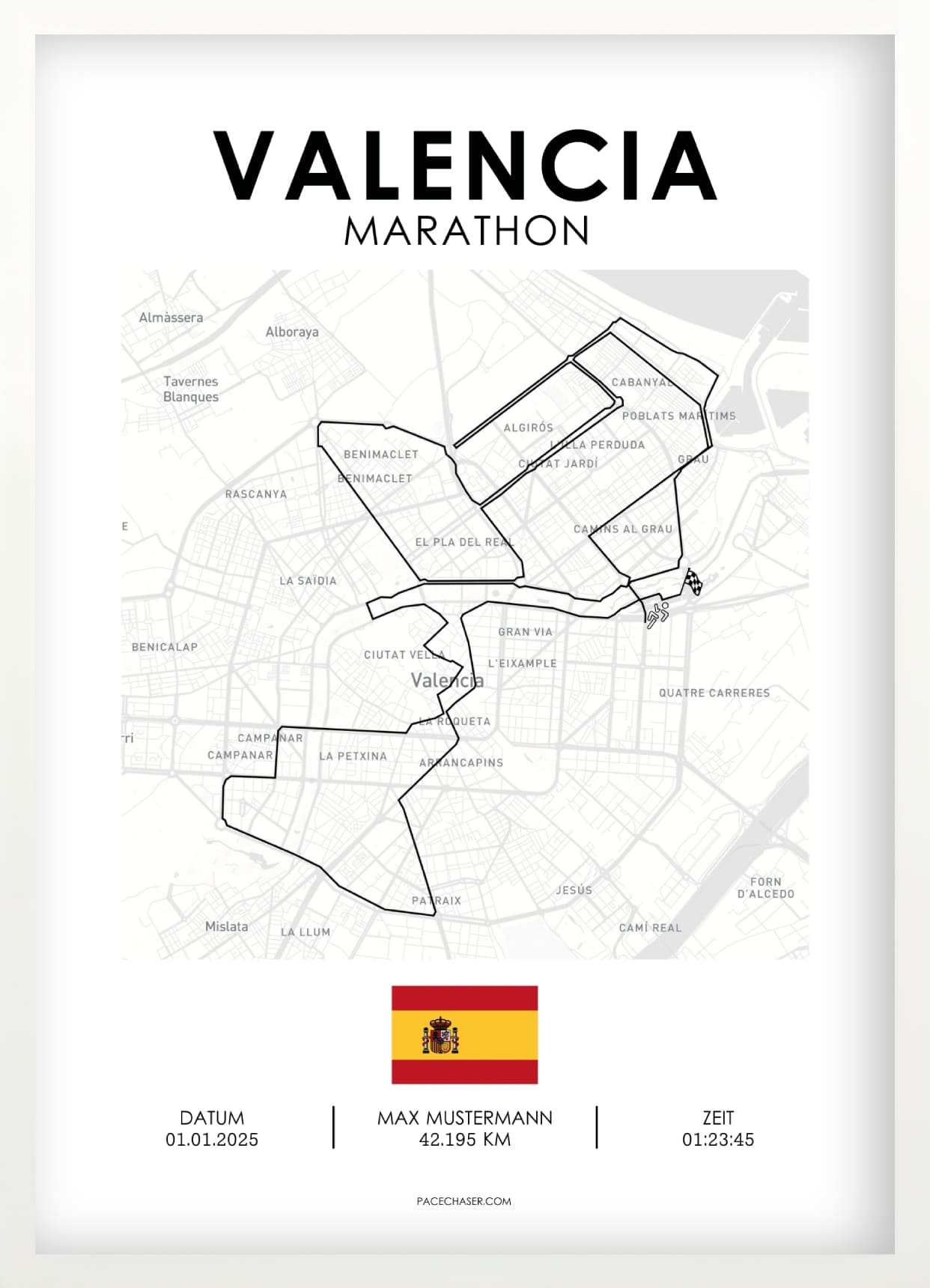 Marathon Valencia Poster (2024)
