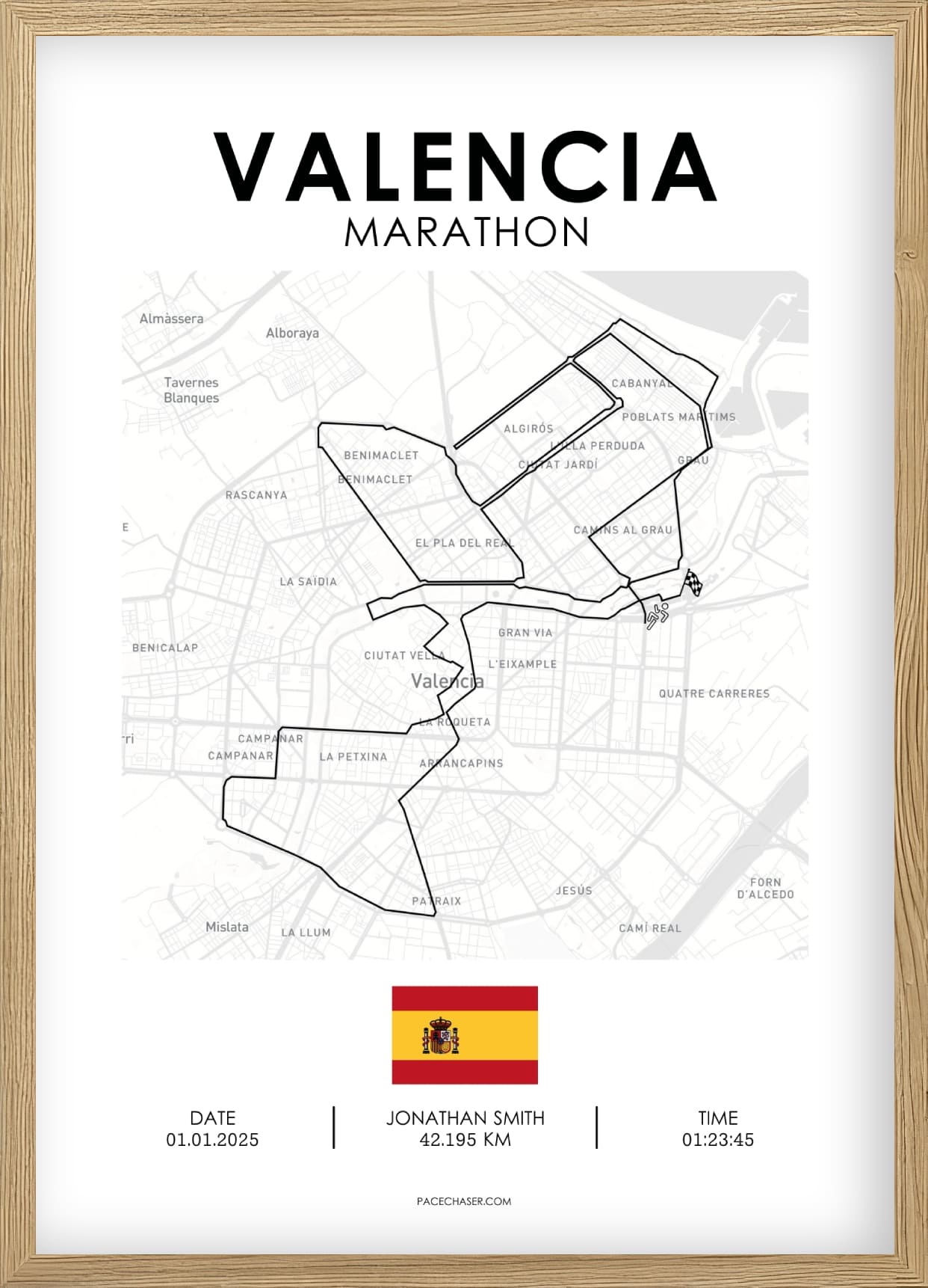 Marathon Valencia Poster (2024)