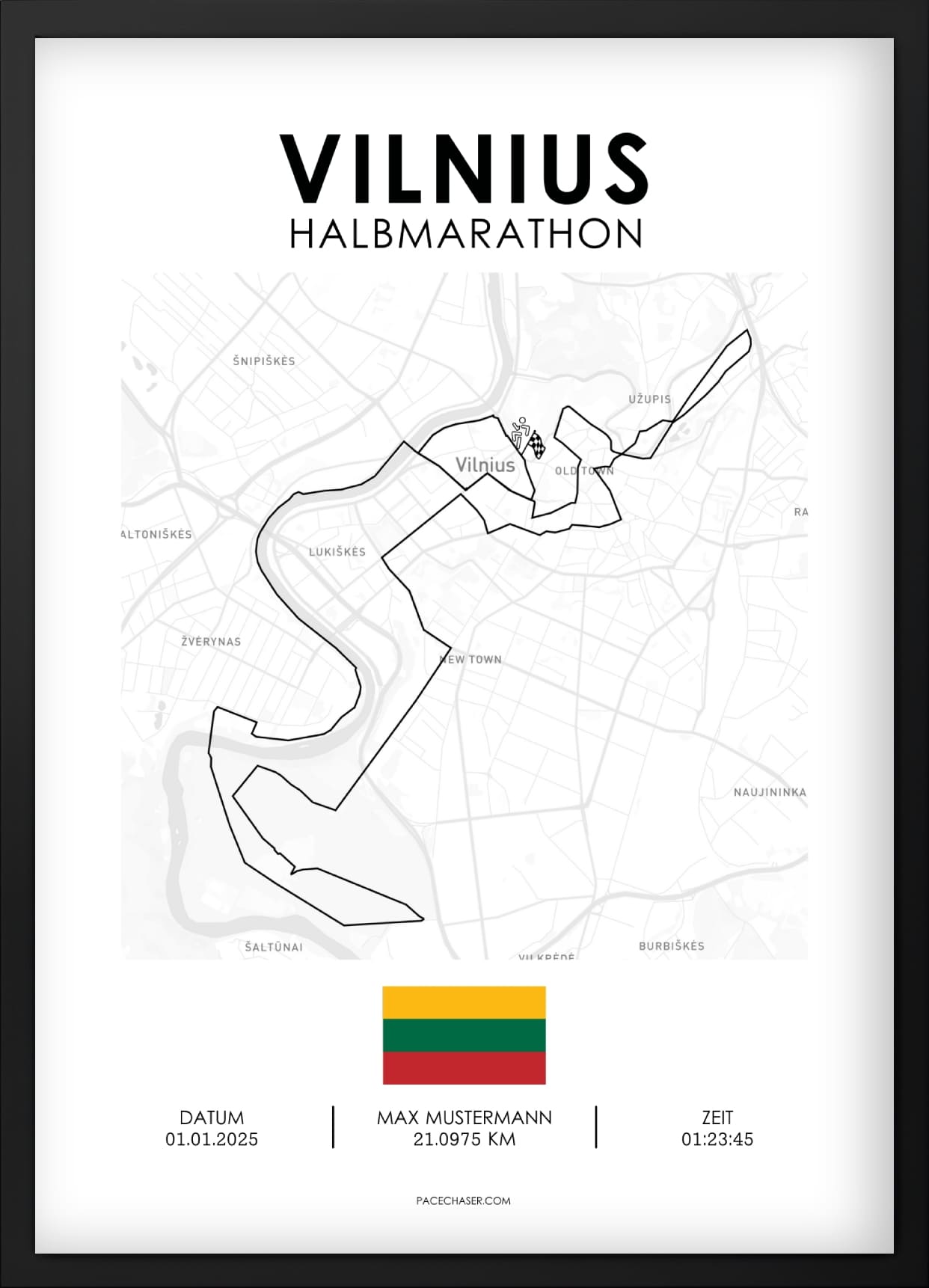 Halbmarathon Vilnius Poster