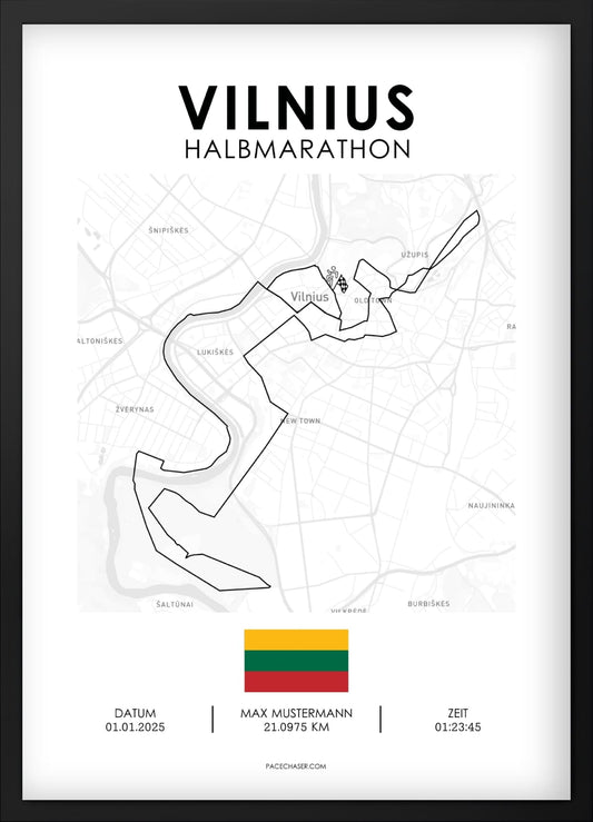Halbmarathon Vilnius Poster