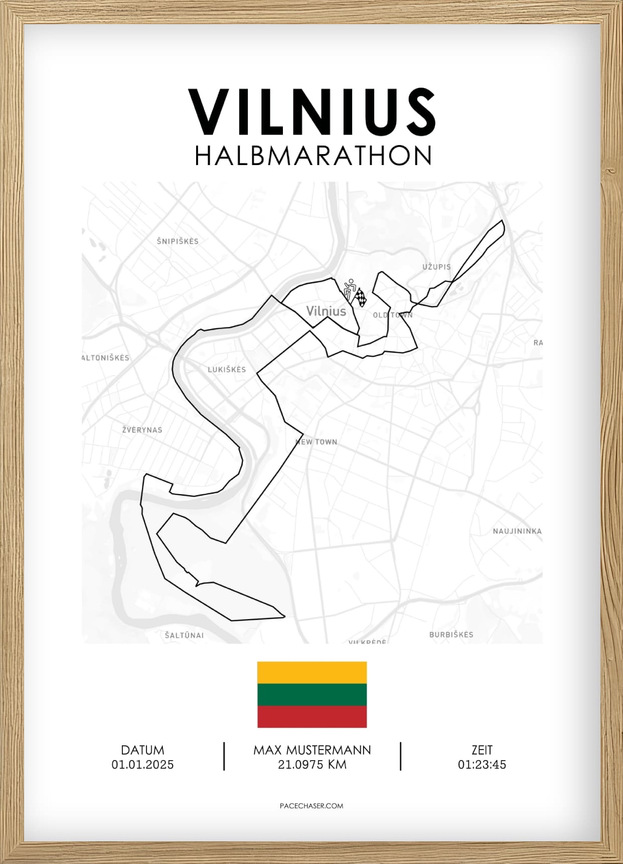 Halbmarathon Vilnius Poster