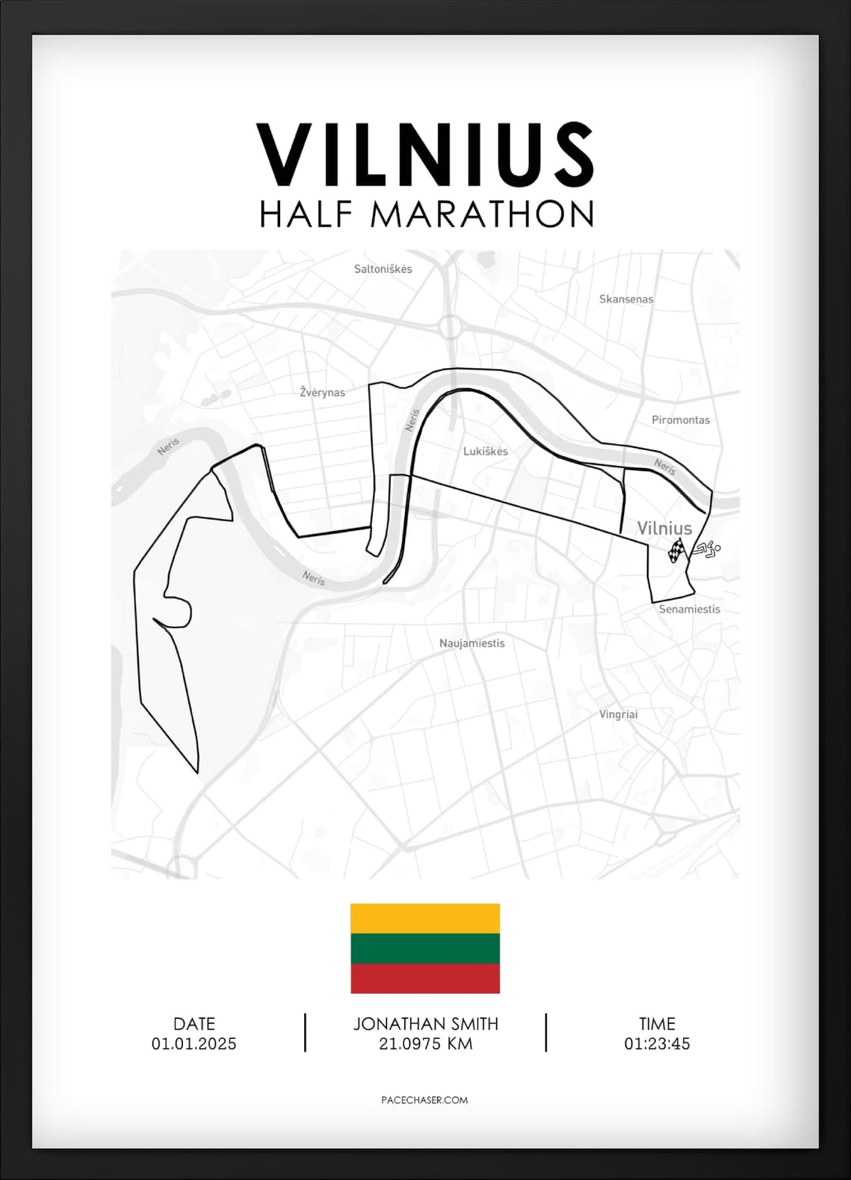 Halbmarathon Vilnius Poster