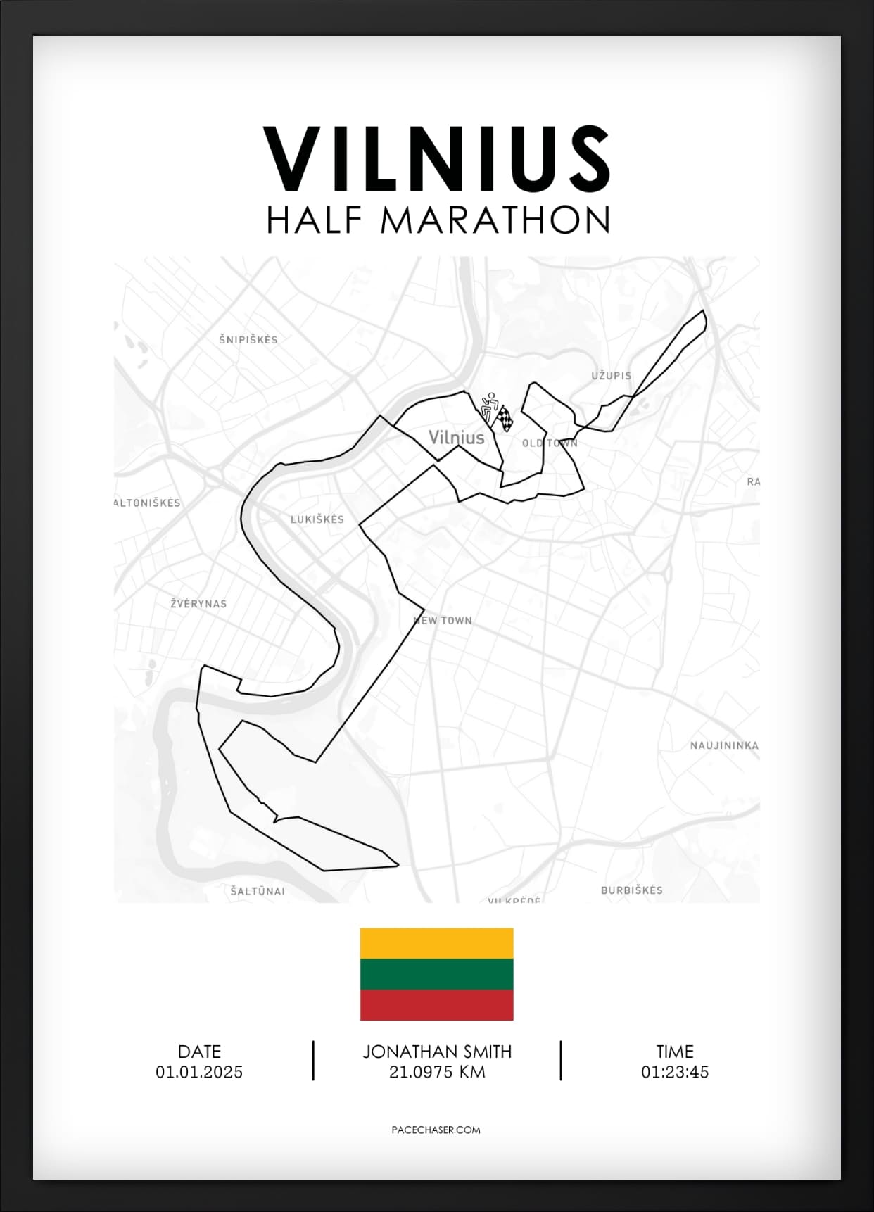 Halbmarathon Vilnius Poster