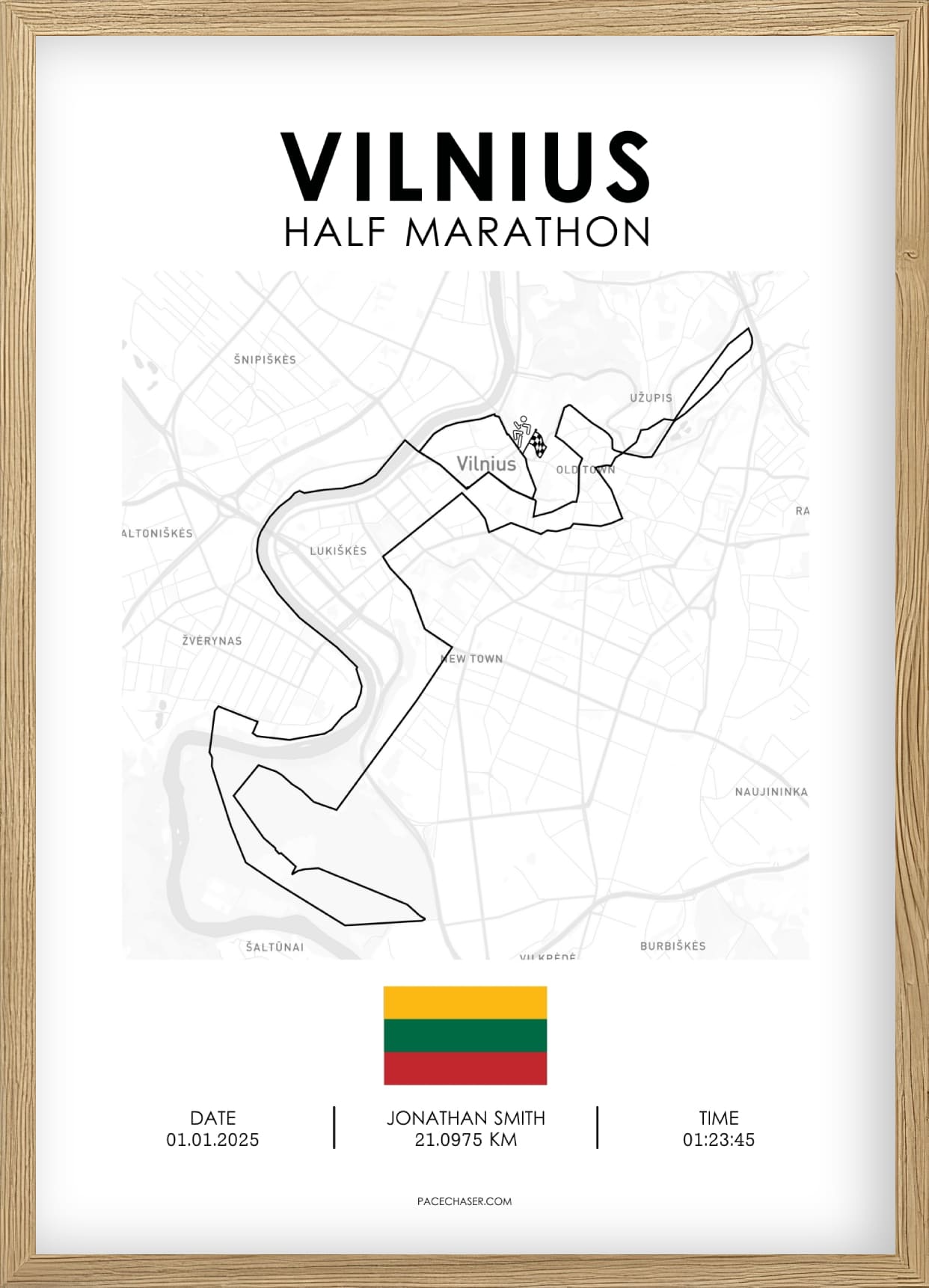 Halbmarathon Vilnius Poster