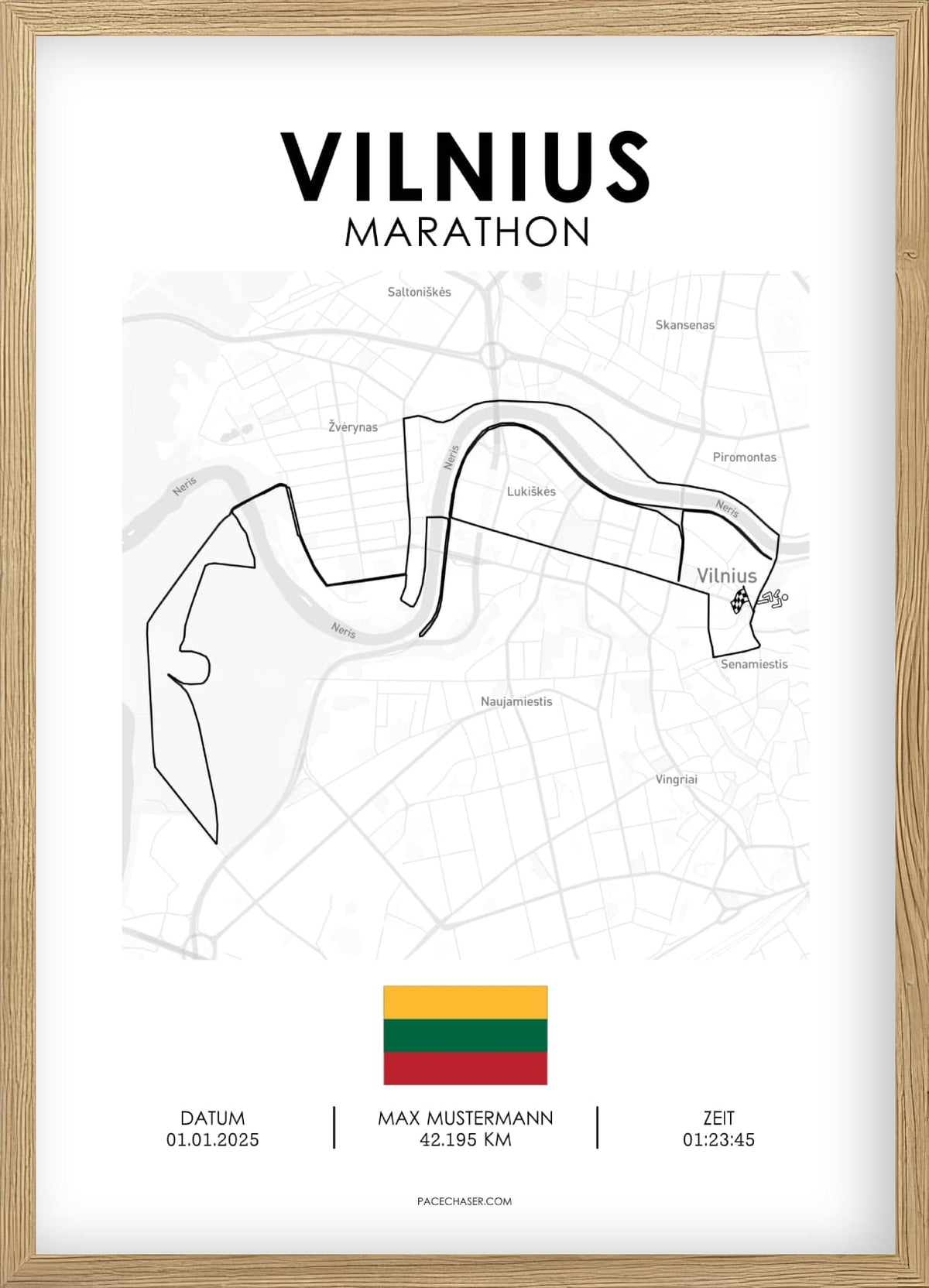 Marathon Vilnius Poster