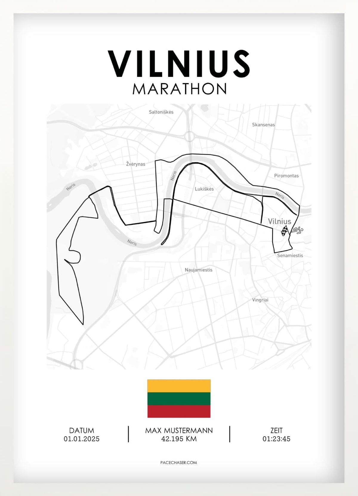 Marathon Vilnius Poster