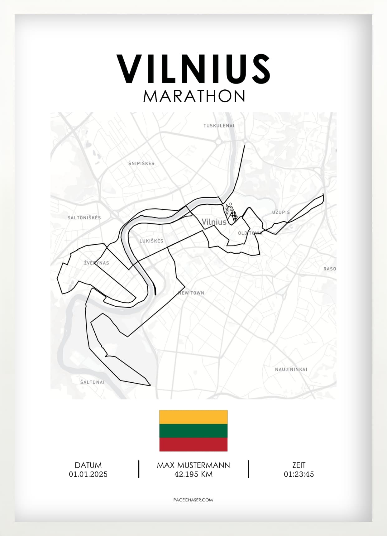 Marathon Vilnius Poster