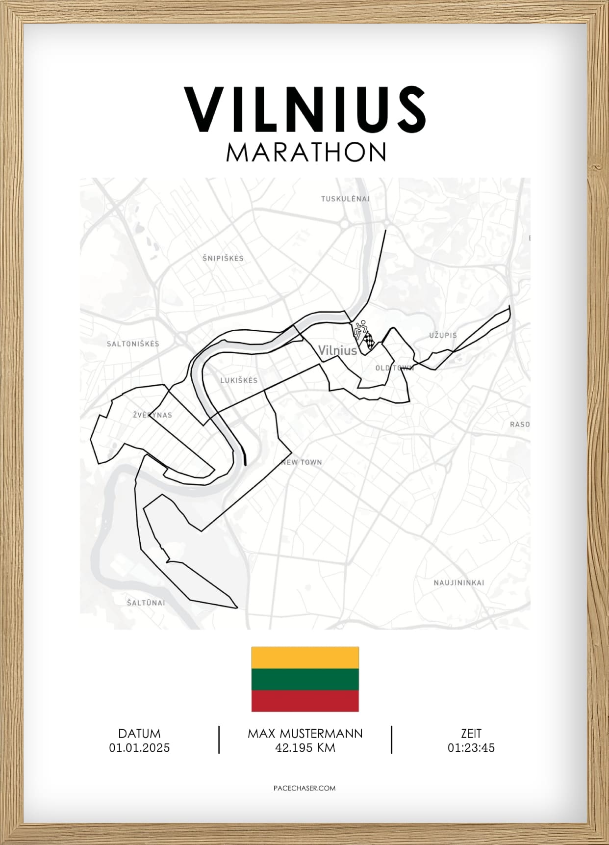 Marathon Vilnius Poster