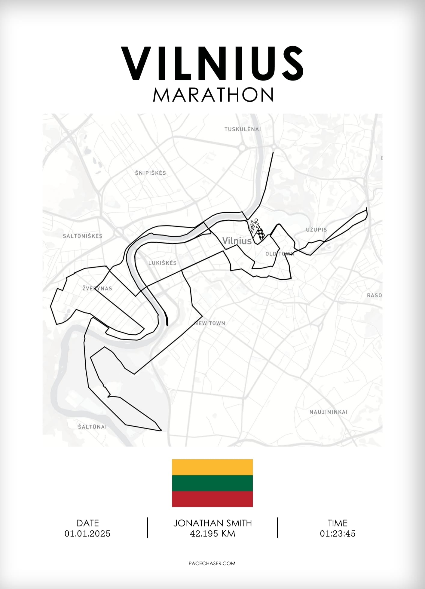 Marathon Vilnius Poster