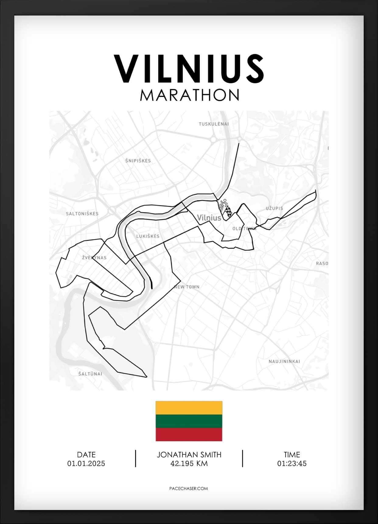 Marathon Vilnius Poster