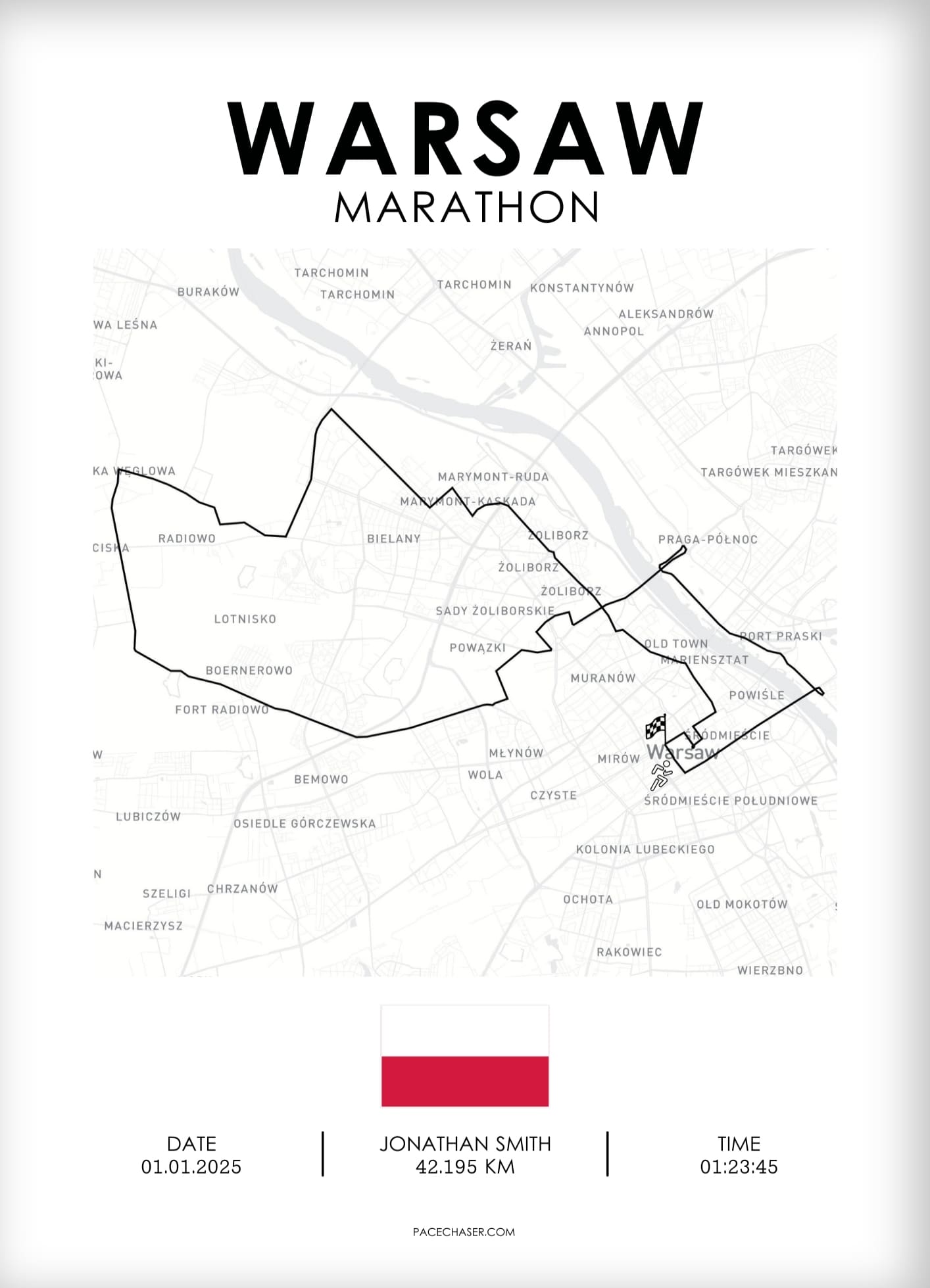 Marathon Warschau Poster