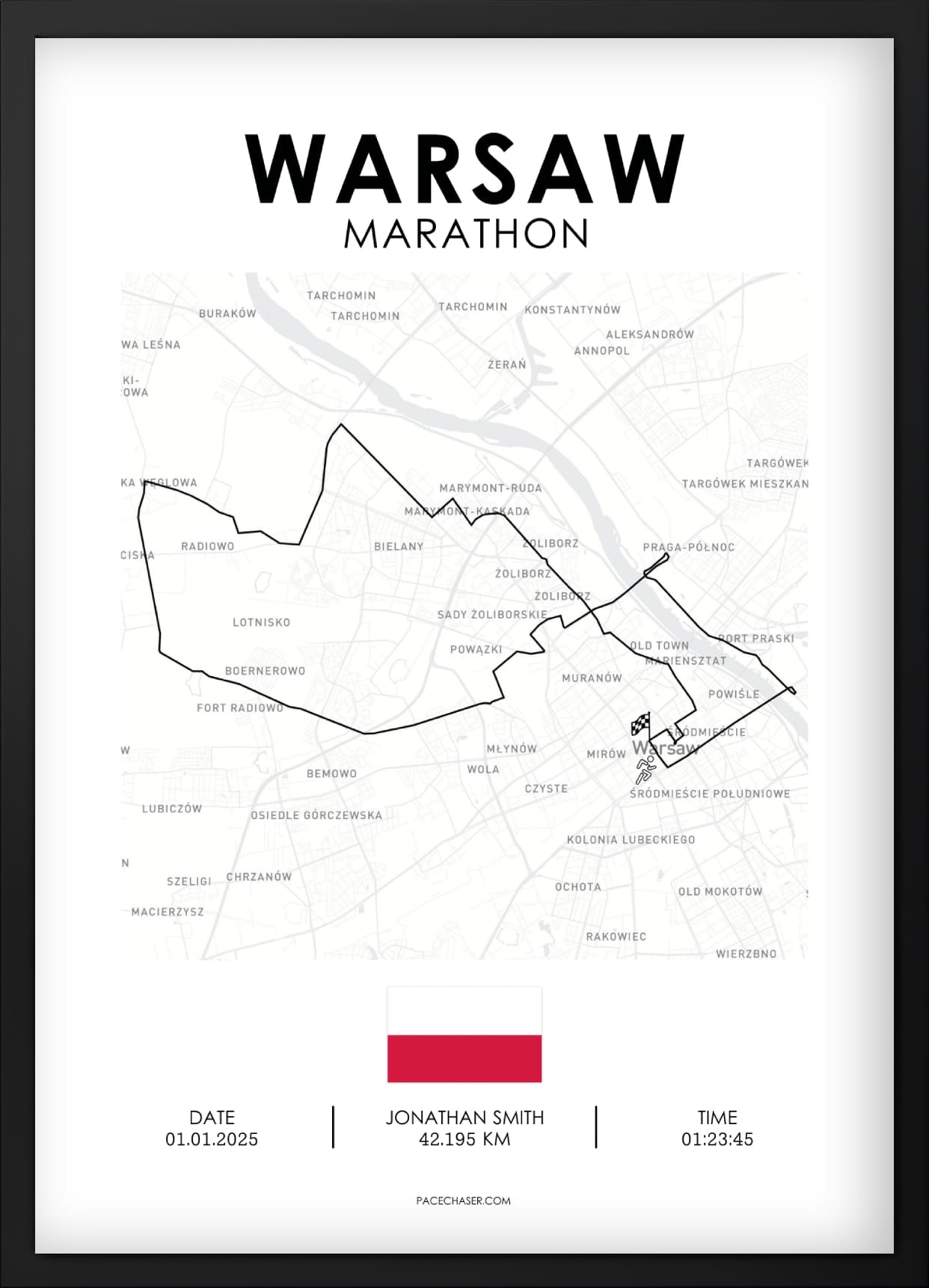 Marathon Warschau Poster