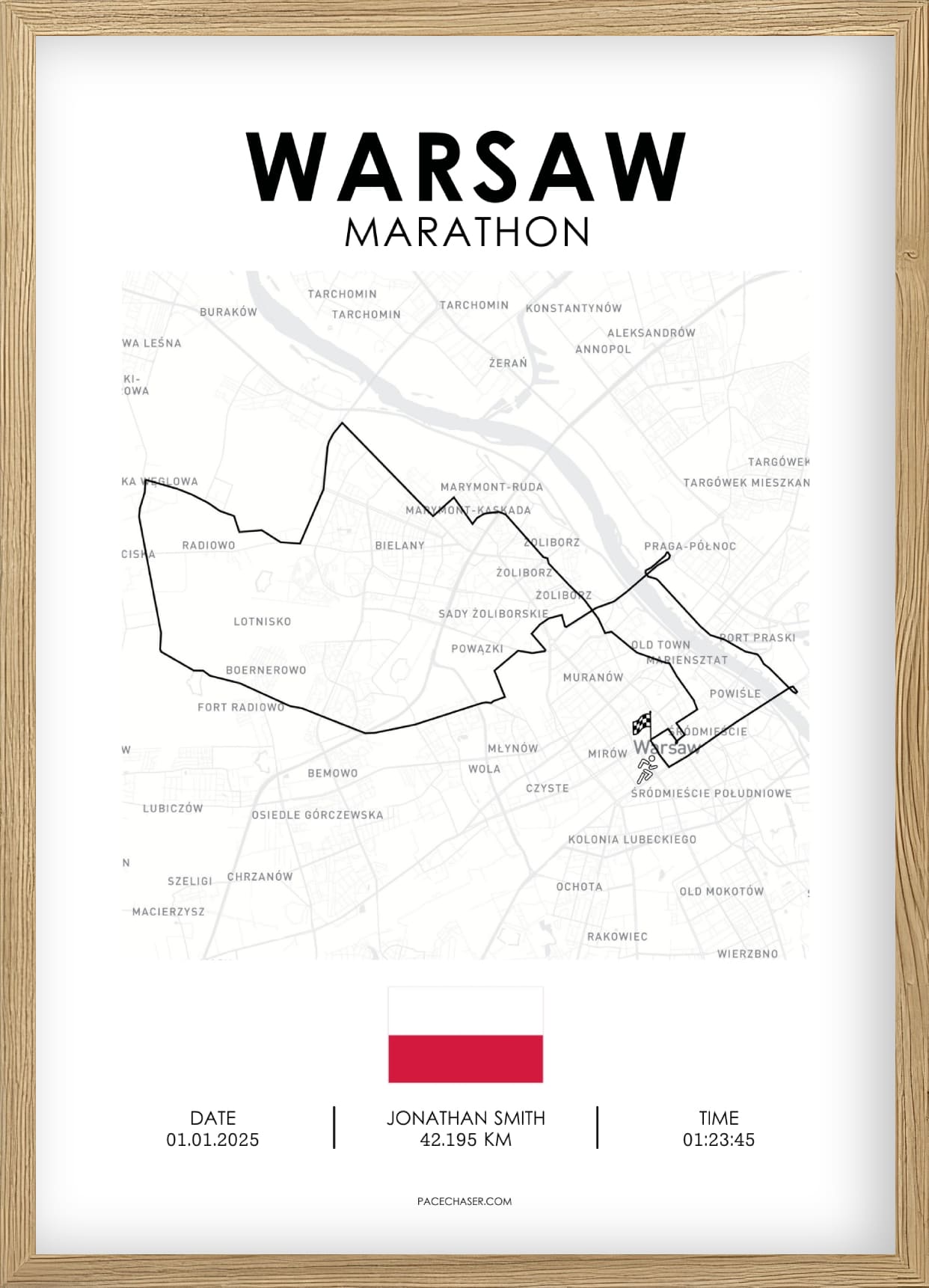 Marathon Warschau Poster