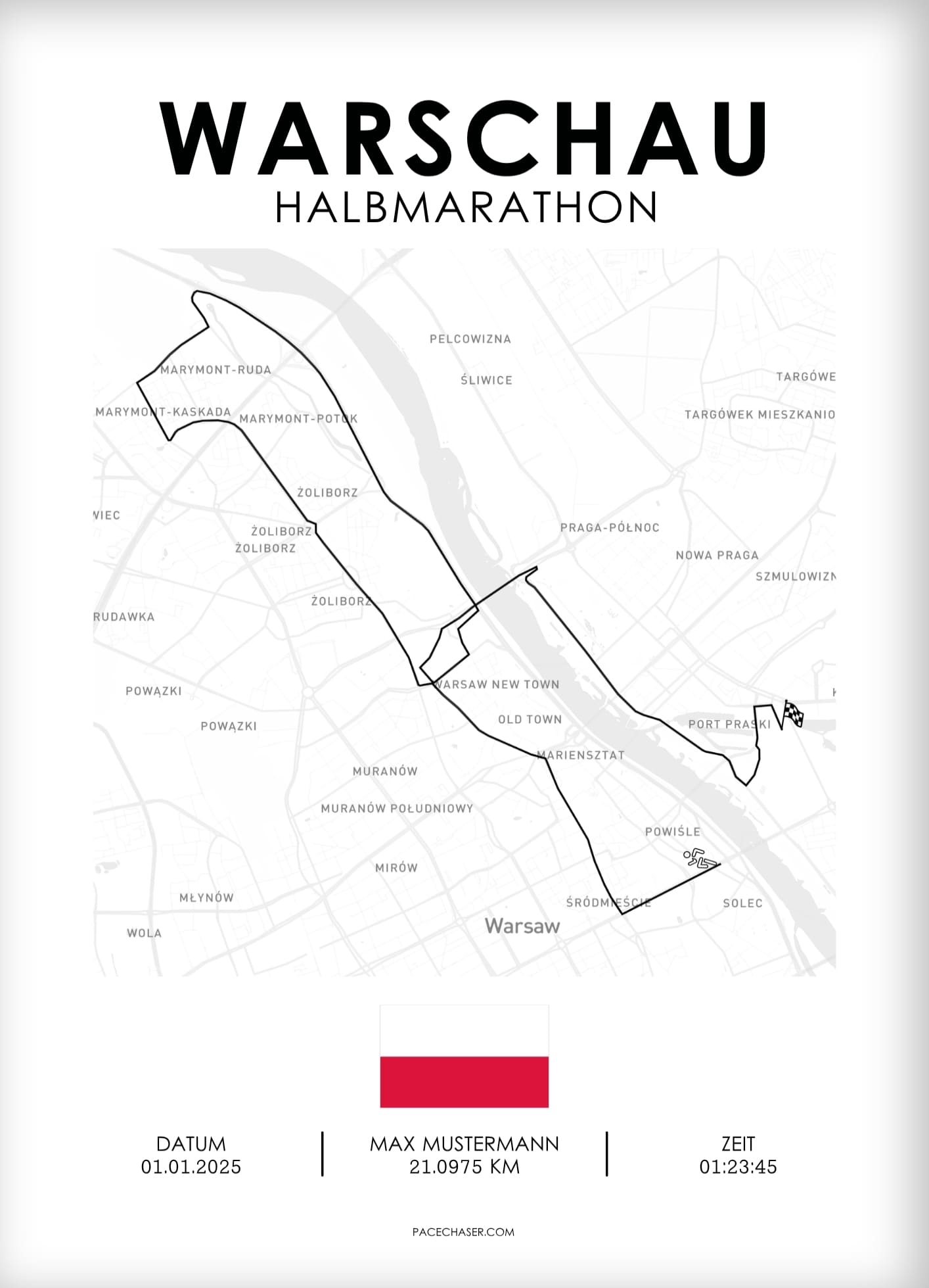 Warsaw Half Marathon Poster