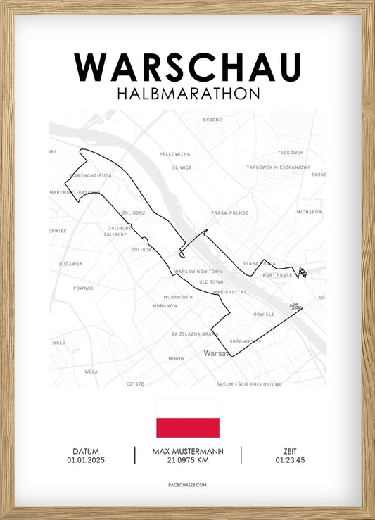 Halbmarathon Warschau Poster