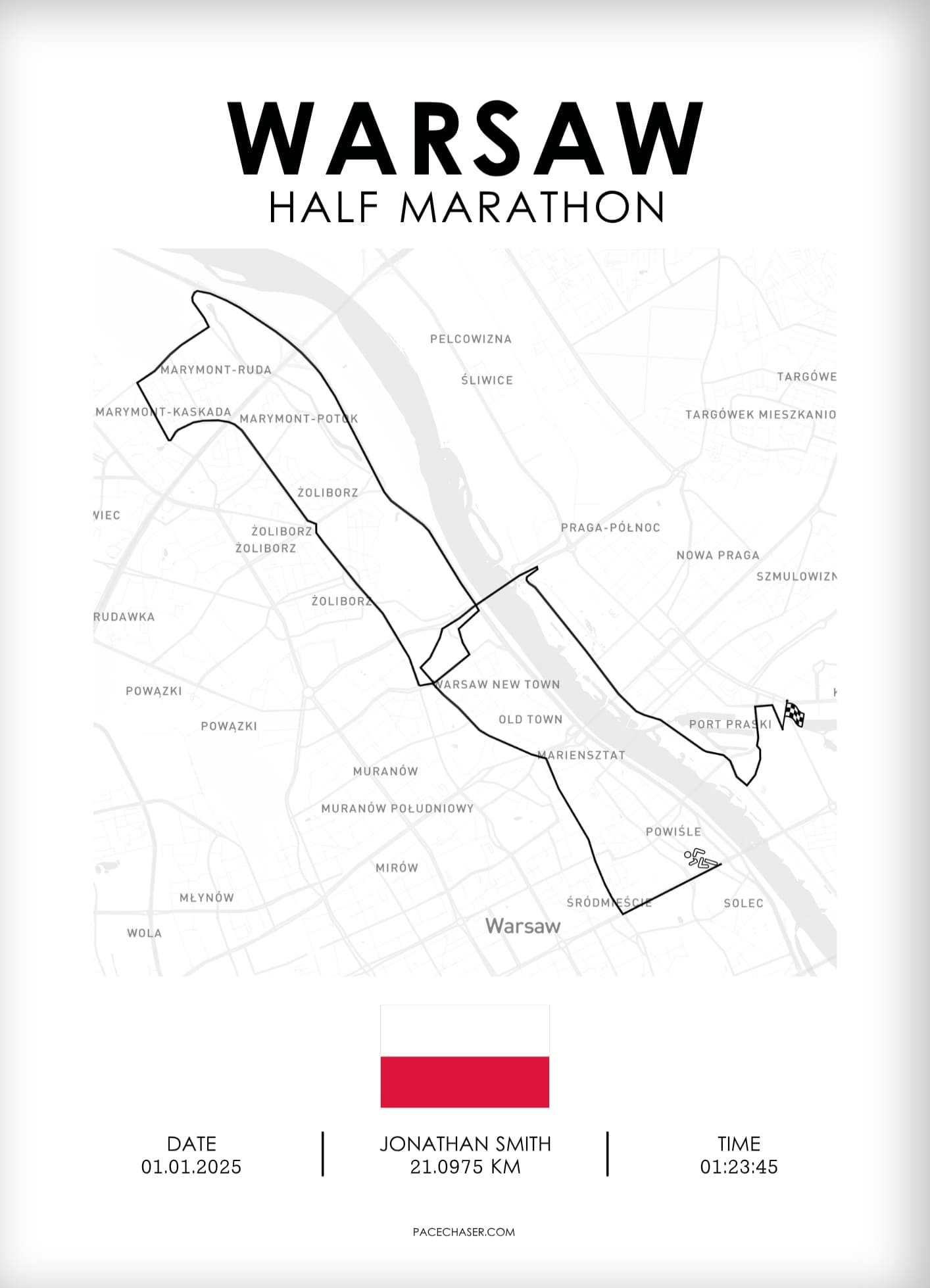 Warsaw Half Marathon Poster