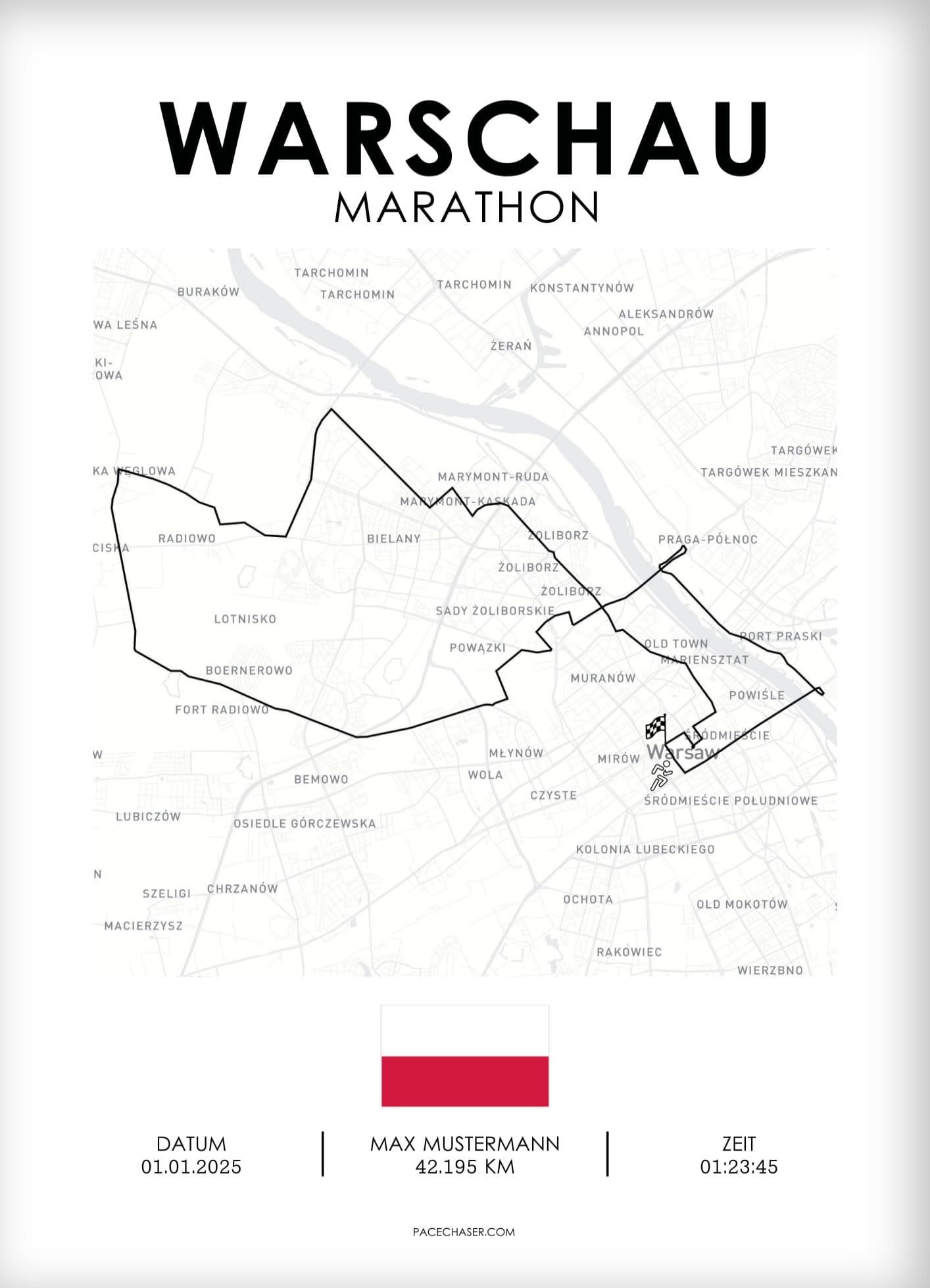 Marathon Warschau Poster