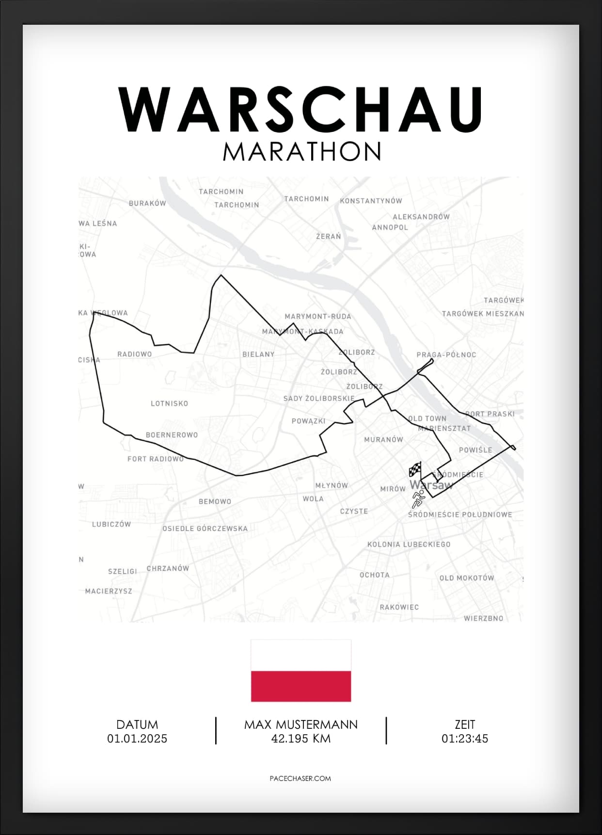 Marathon Warschau Poster