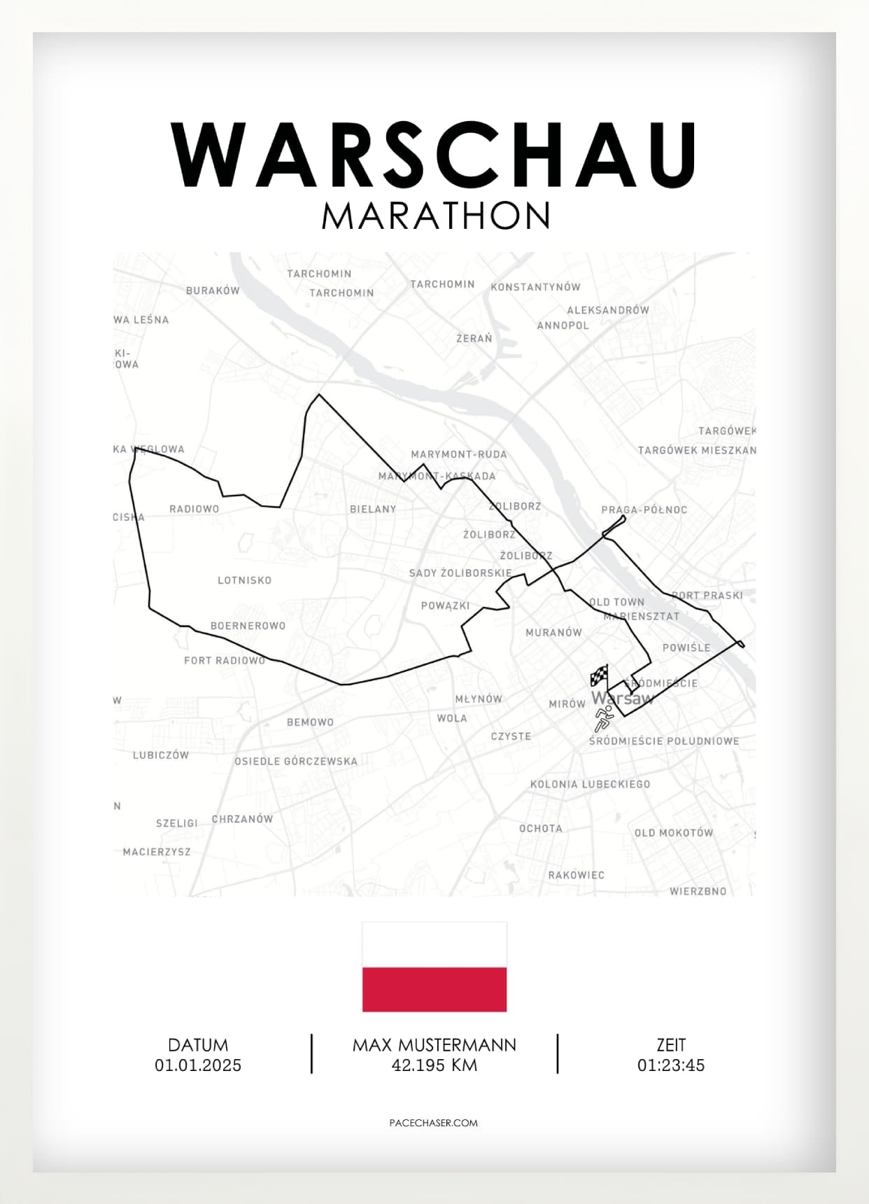 Marathon Warschau Poster