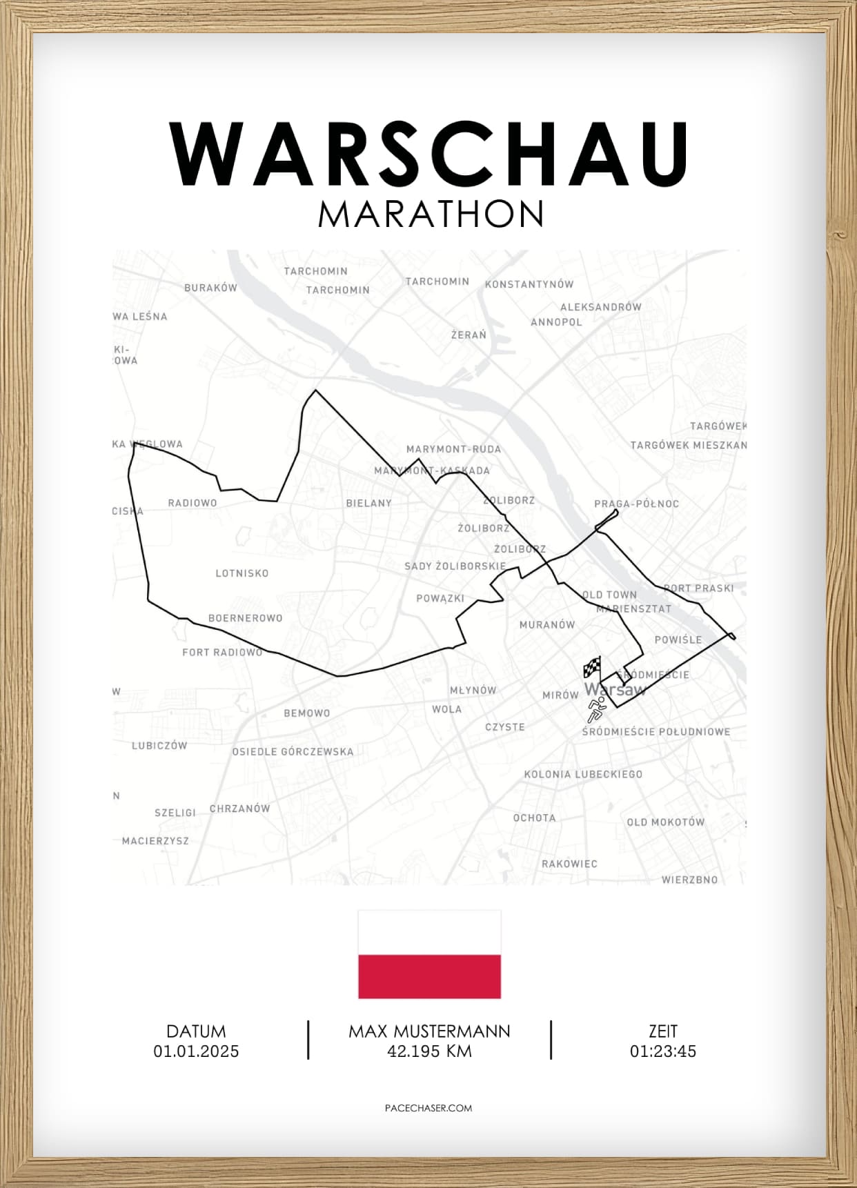 Marathon Warschau Poster