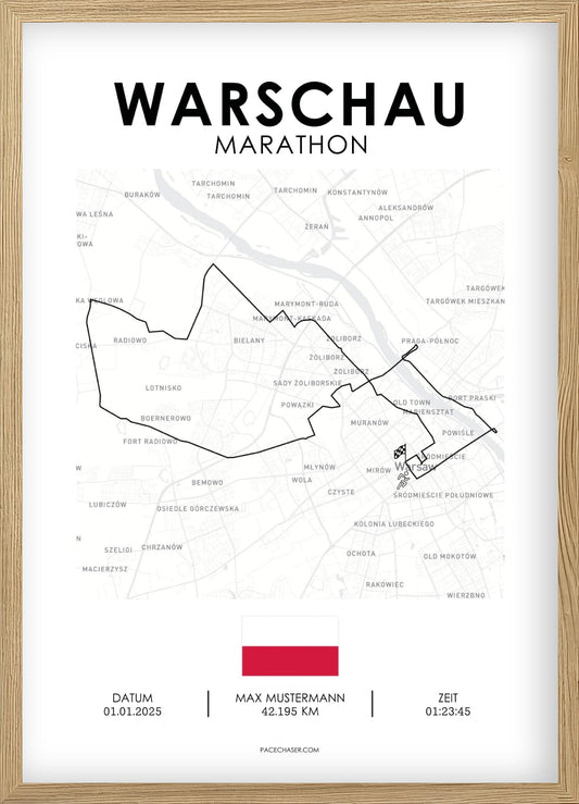 Marathon Warschau Poster