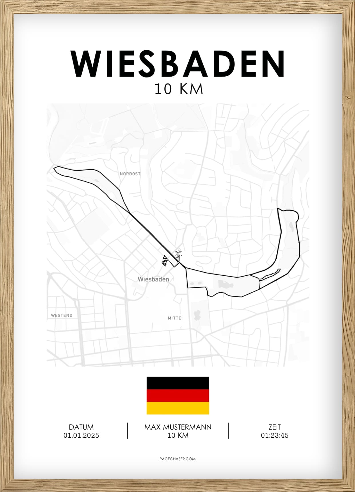 Wiesbaden Marathon / Half Marathon / 10 km / 5 km Race Poster