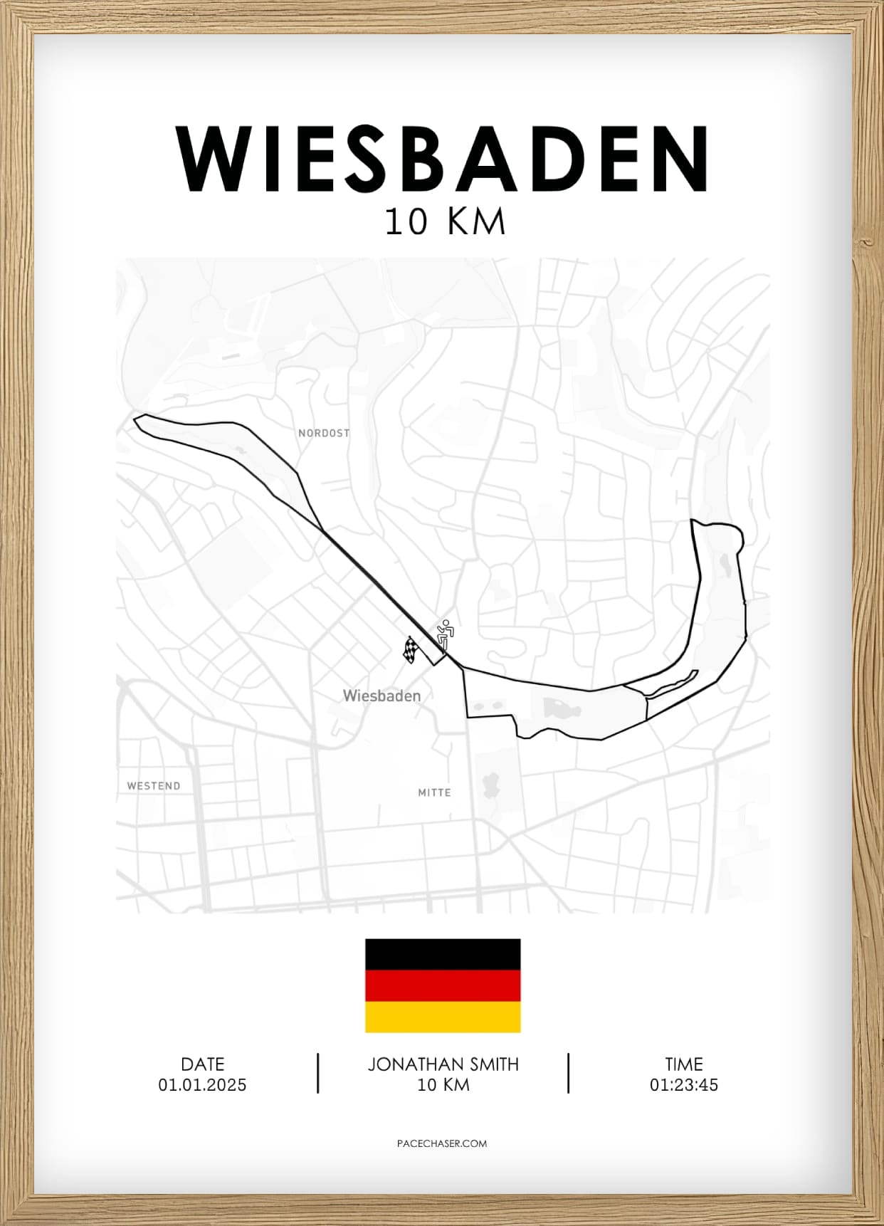 Wiesbaden Marathon / Half Marathon / 10 km / 5 km Race Poster