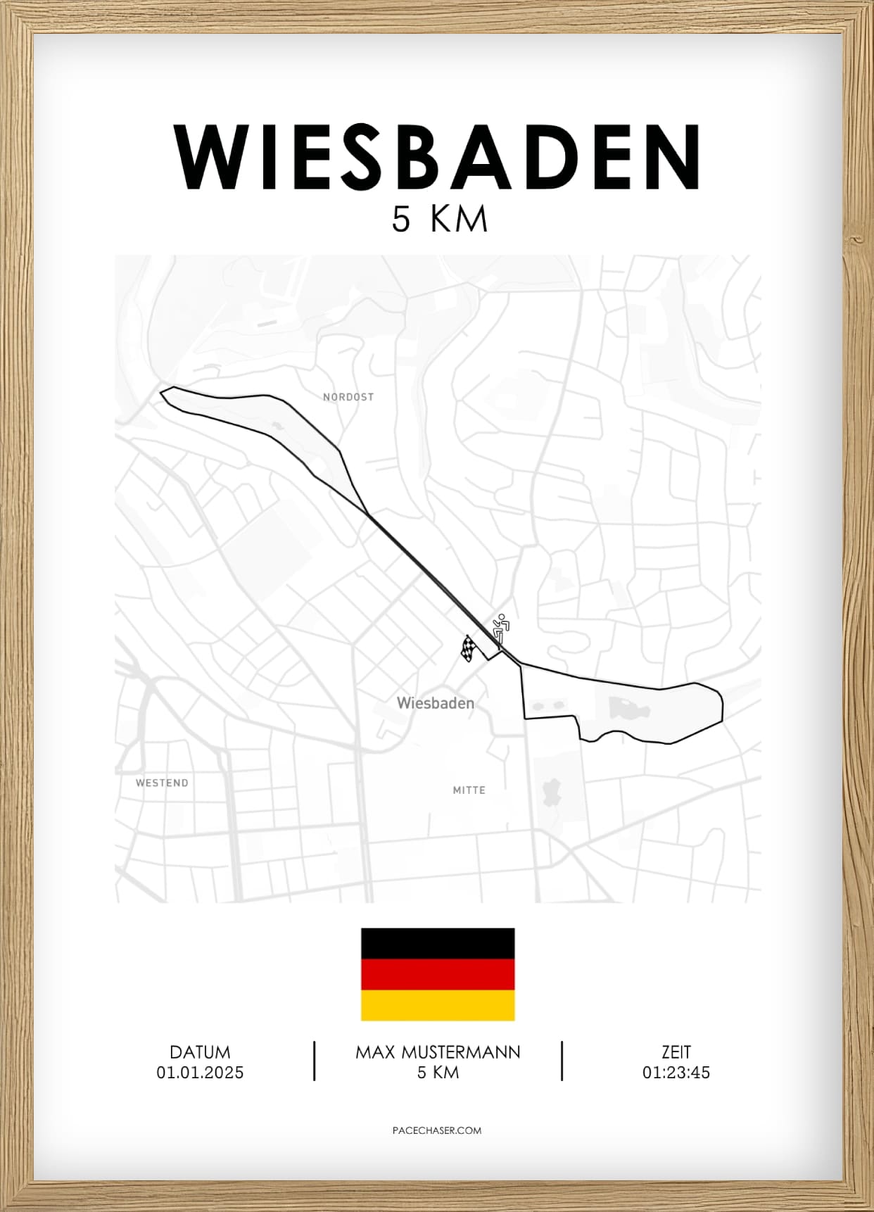 Wiesbaden Marathon / Half Marathon / 10 km / 5 km Race Poster