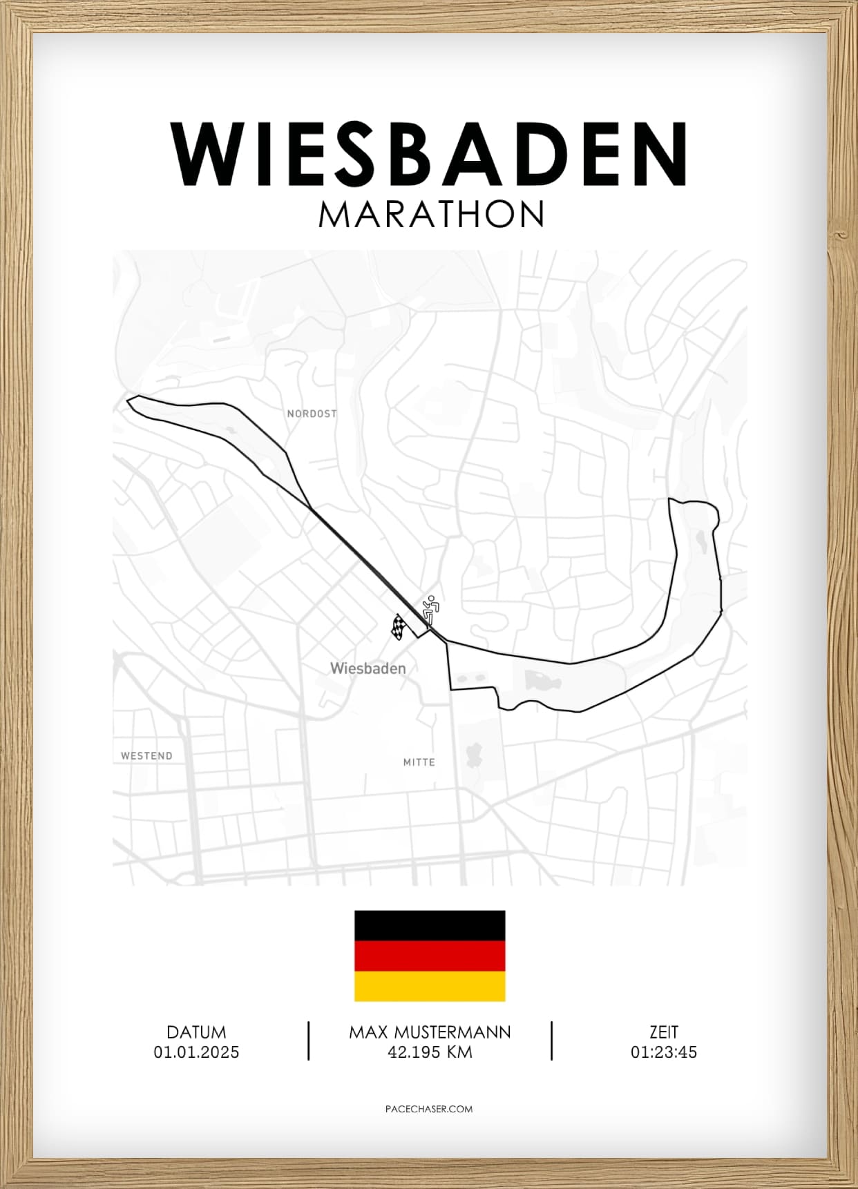 Wiesbaden Marathon / Half Marathon / 10 km / 5 km Race Poster