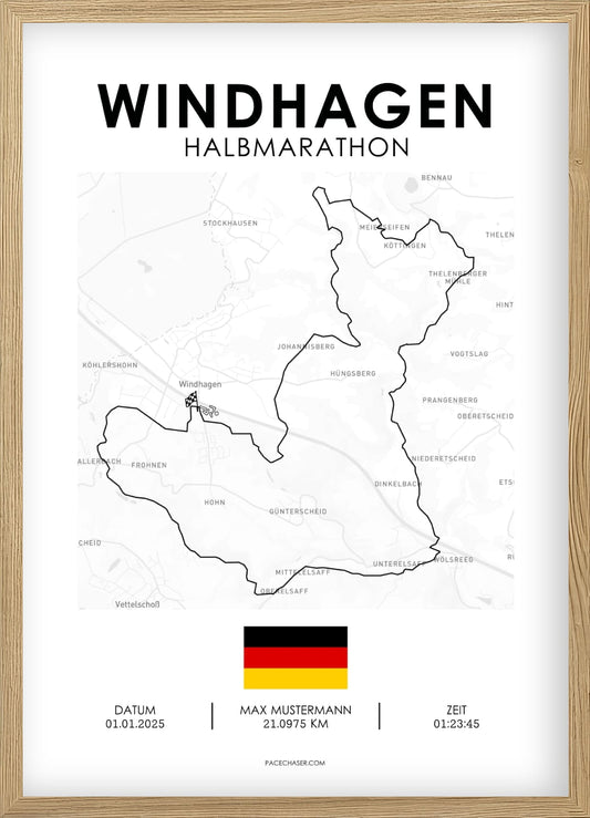 Half Marathon Windhagen Poster