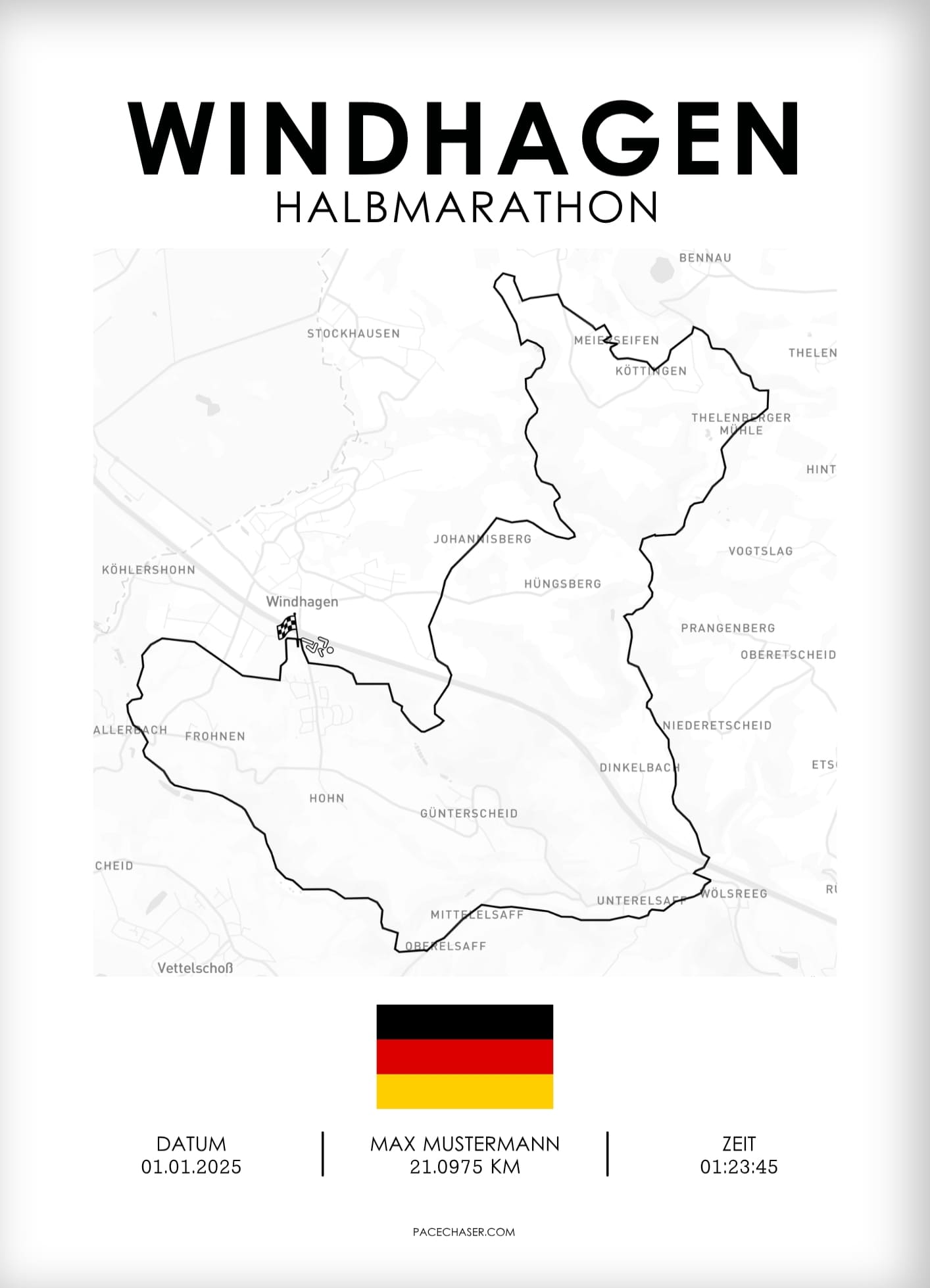 Windhagen Half Marathon Poster