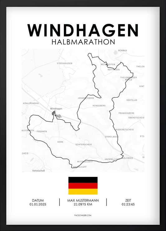 Half Marathon Windhagen Poster