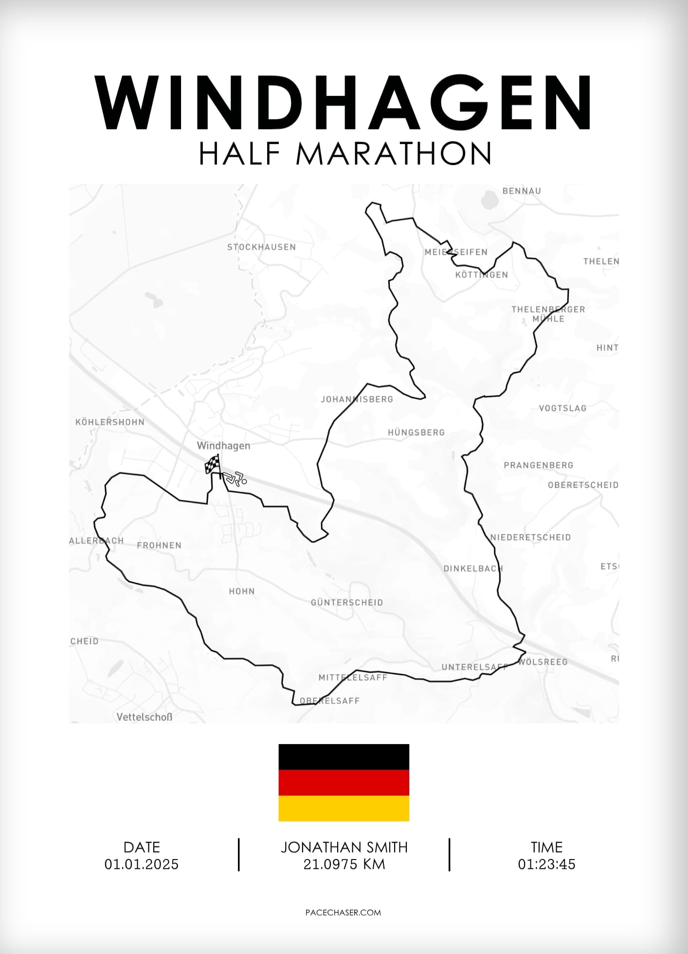 Windhagen Half Marathon Poster