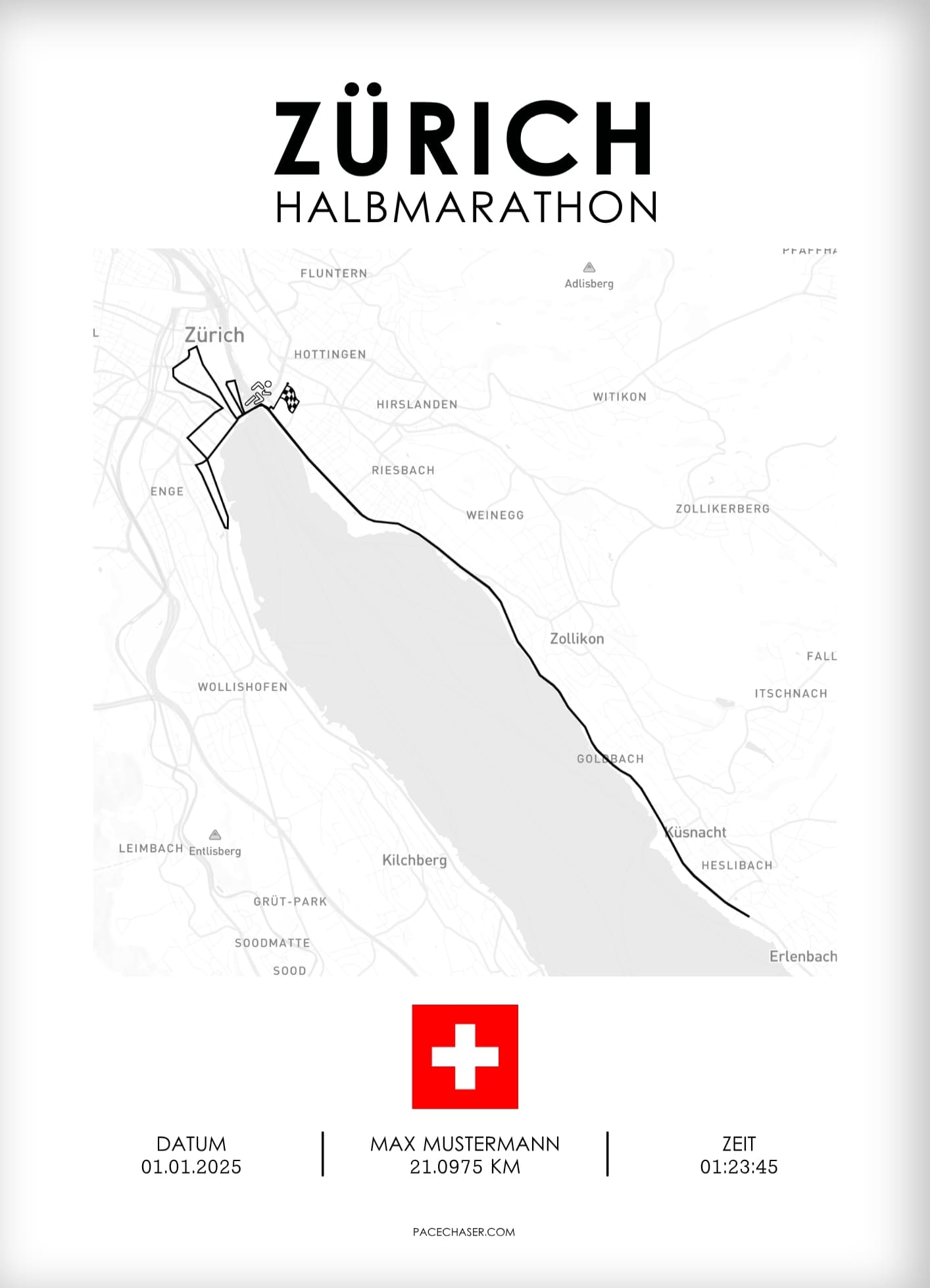 Zurich Half Marathon Poster (from 2026)