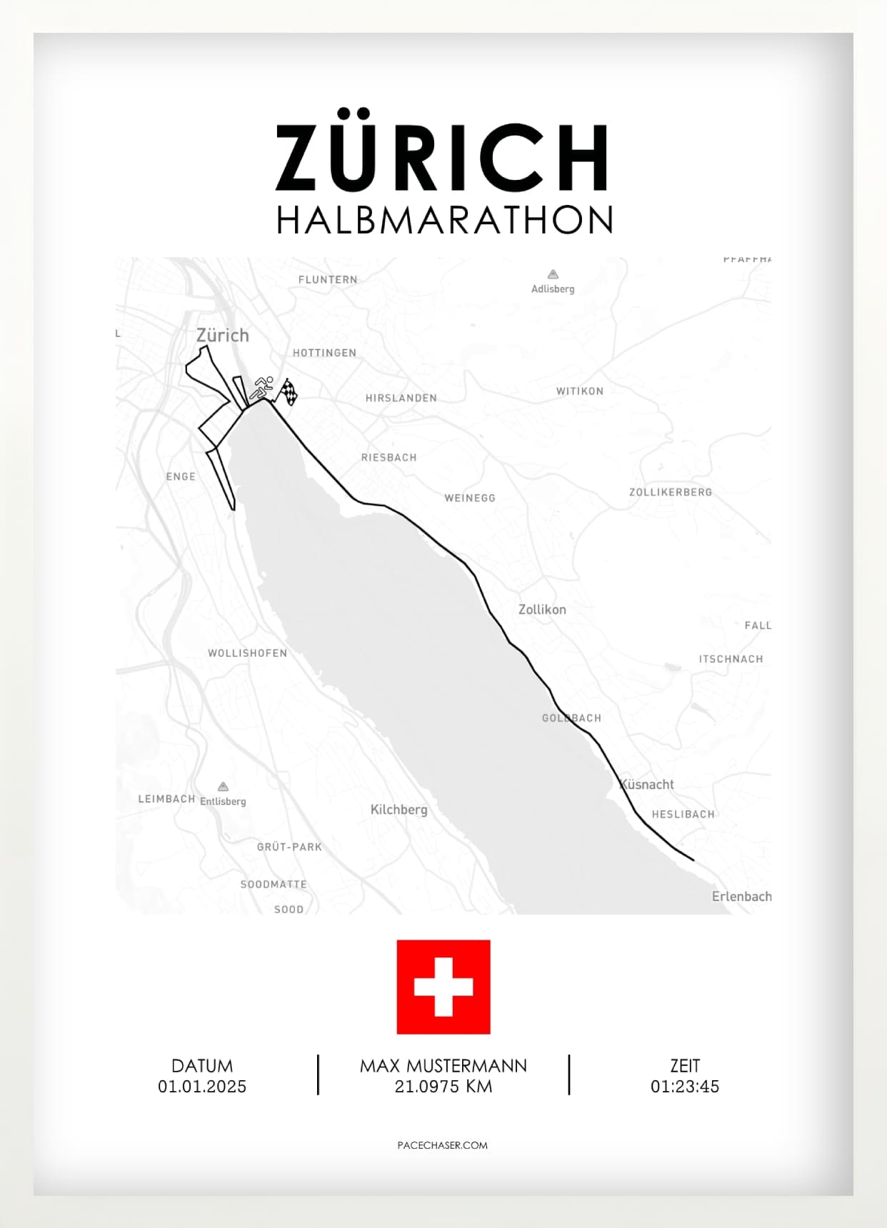 Zurich Half Marathon Poster (from 2026)