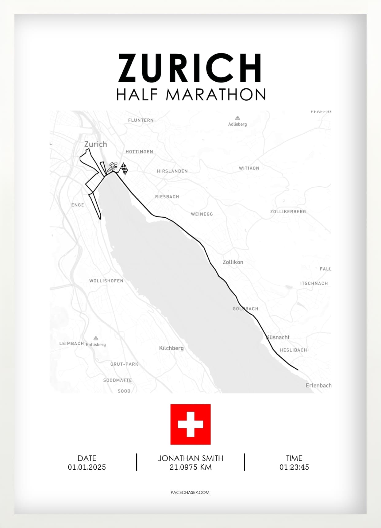 Zurich Half Marathon Poster (from 2026)