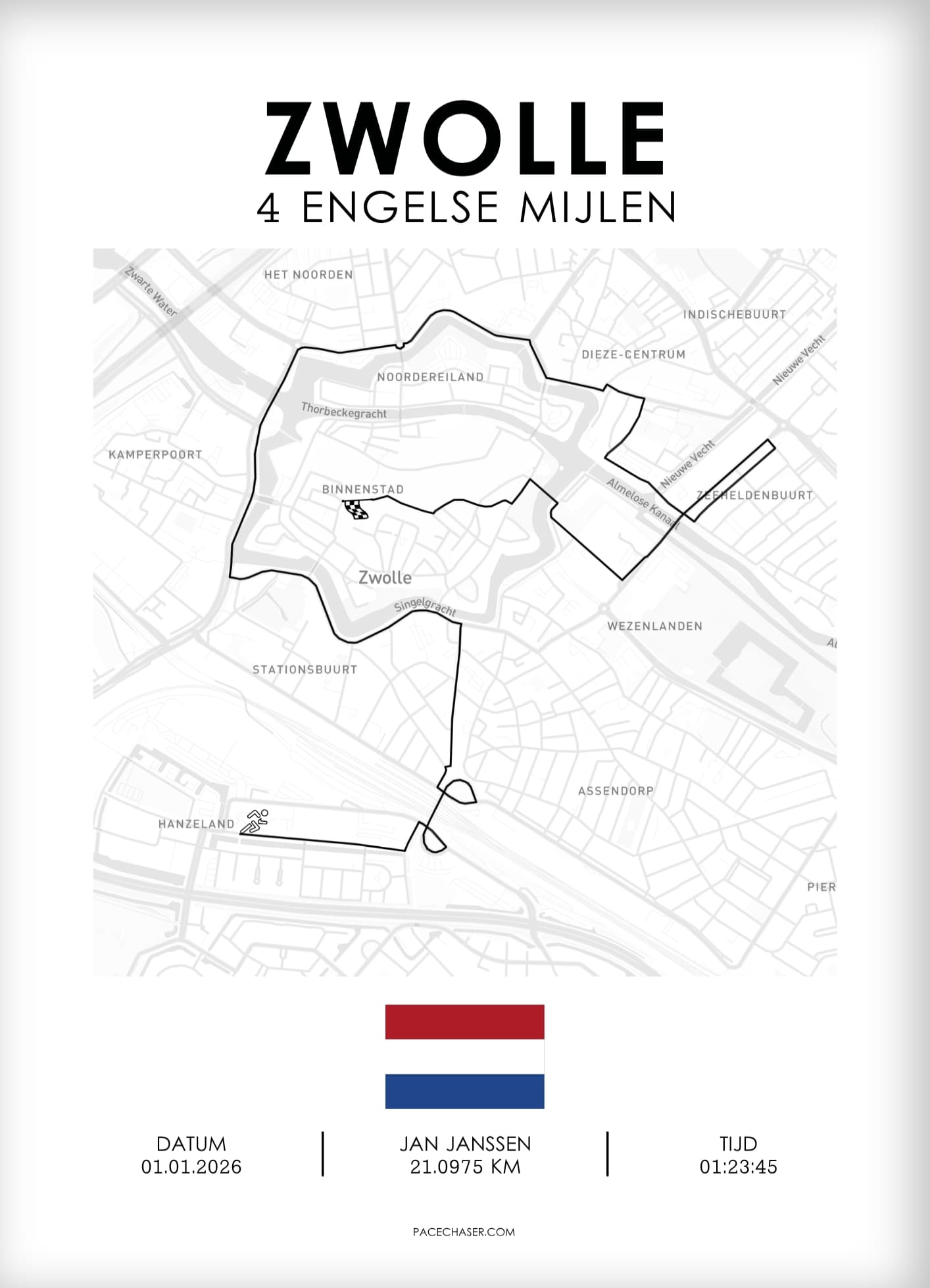 Zwolle Running Poster