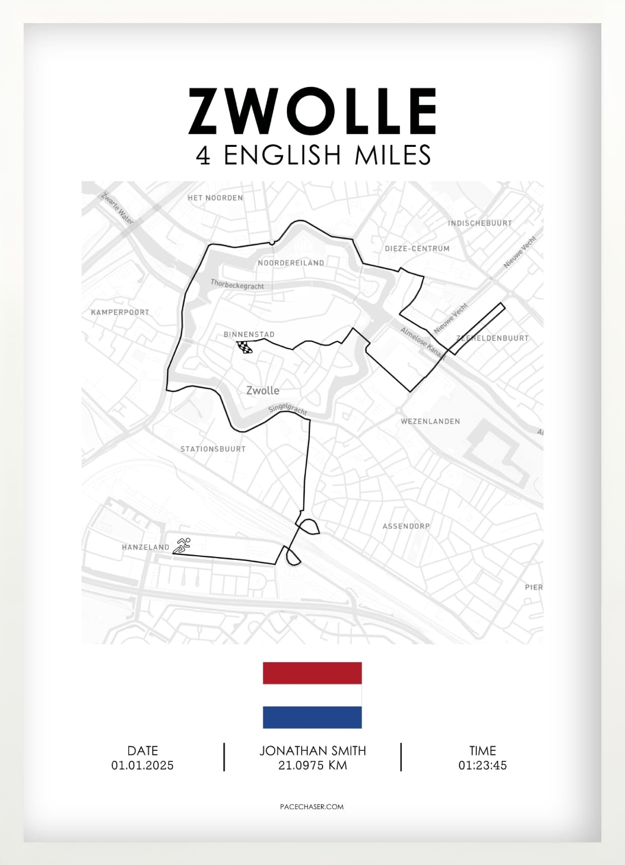 Zwolle Running Poster